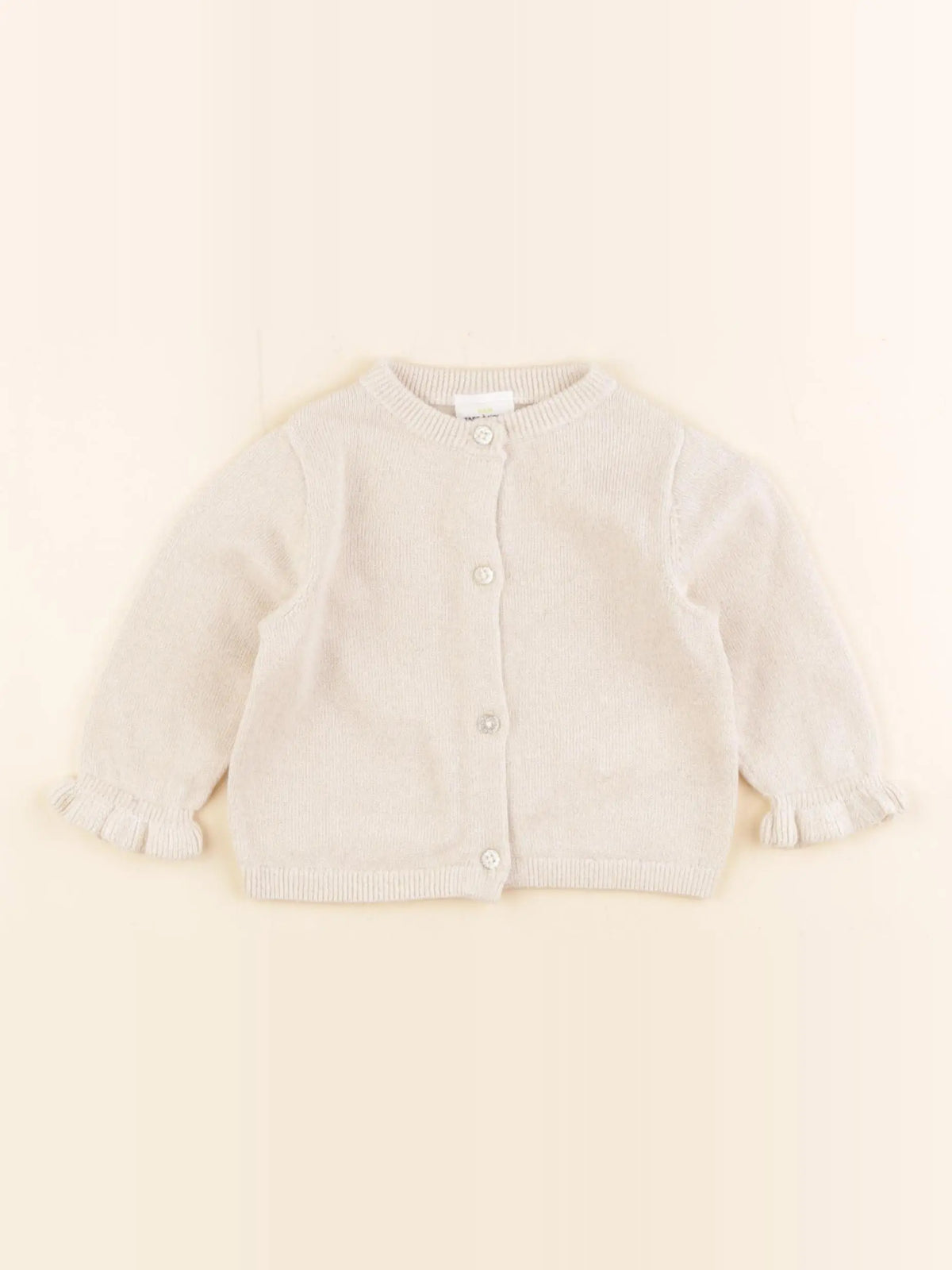 Tape à l'oeil - gilet beige, or - 6 mois