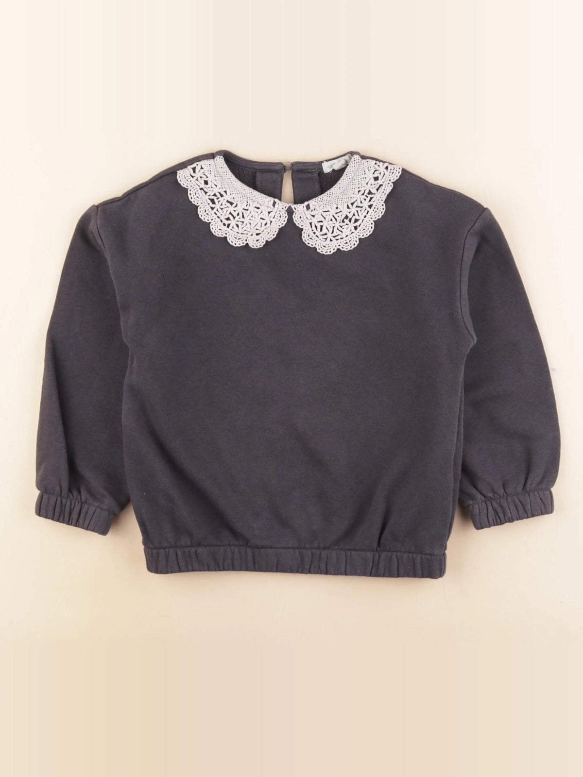 Vertbaudet - sweat gris - 6 ans