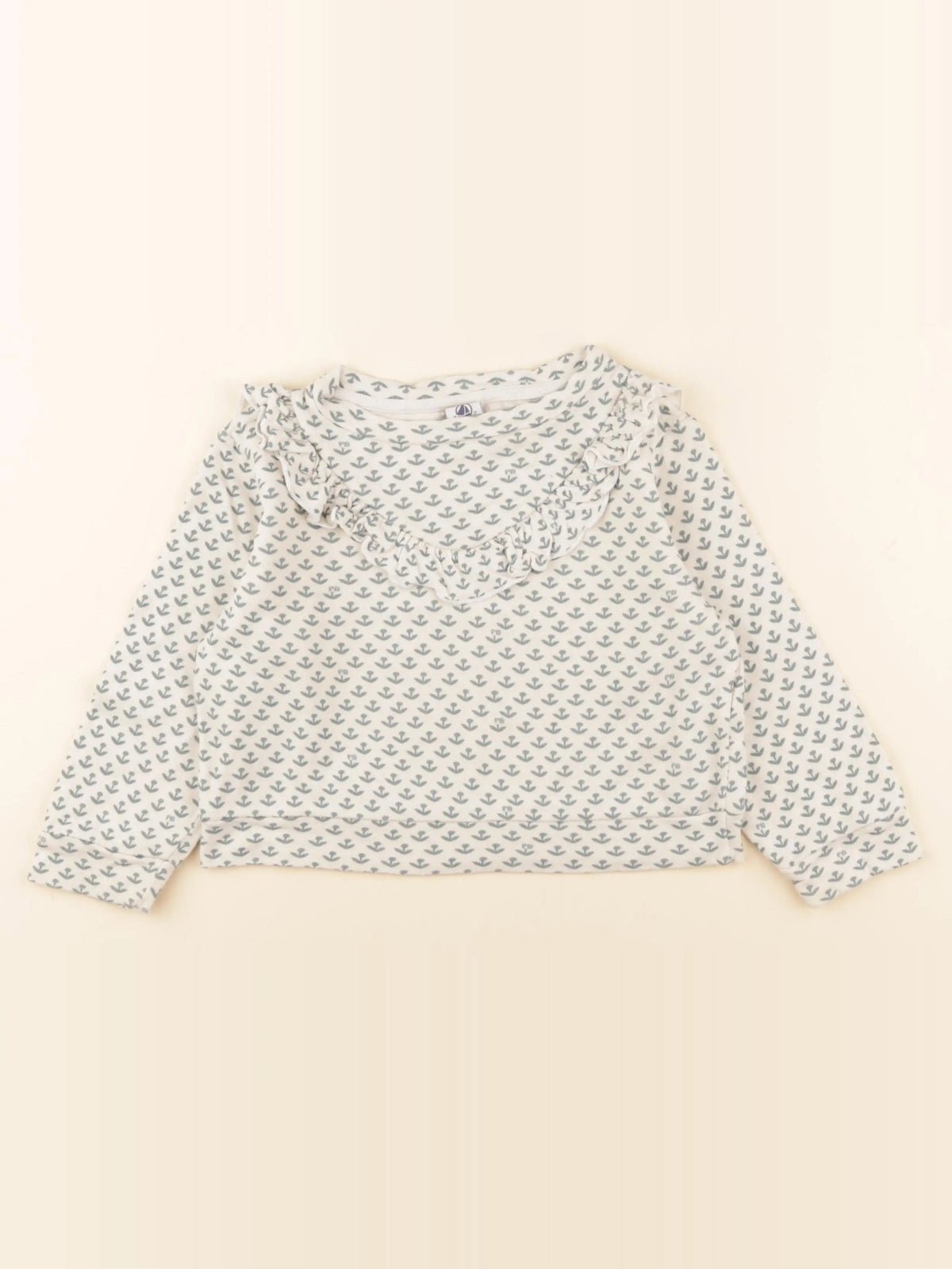 Petit Bateau - tee-shirt beige, vert - 4 ans
