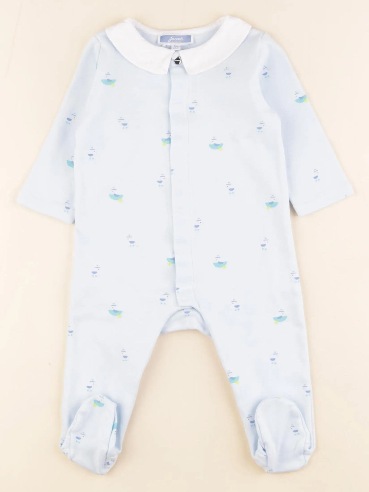 Jacadi - pyjama coton bleu - 6 mois