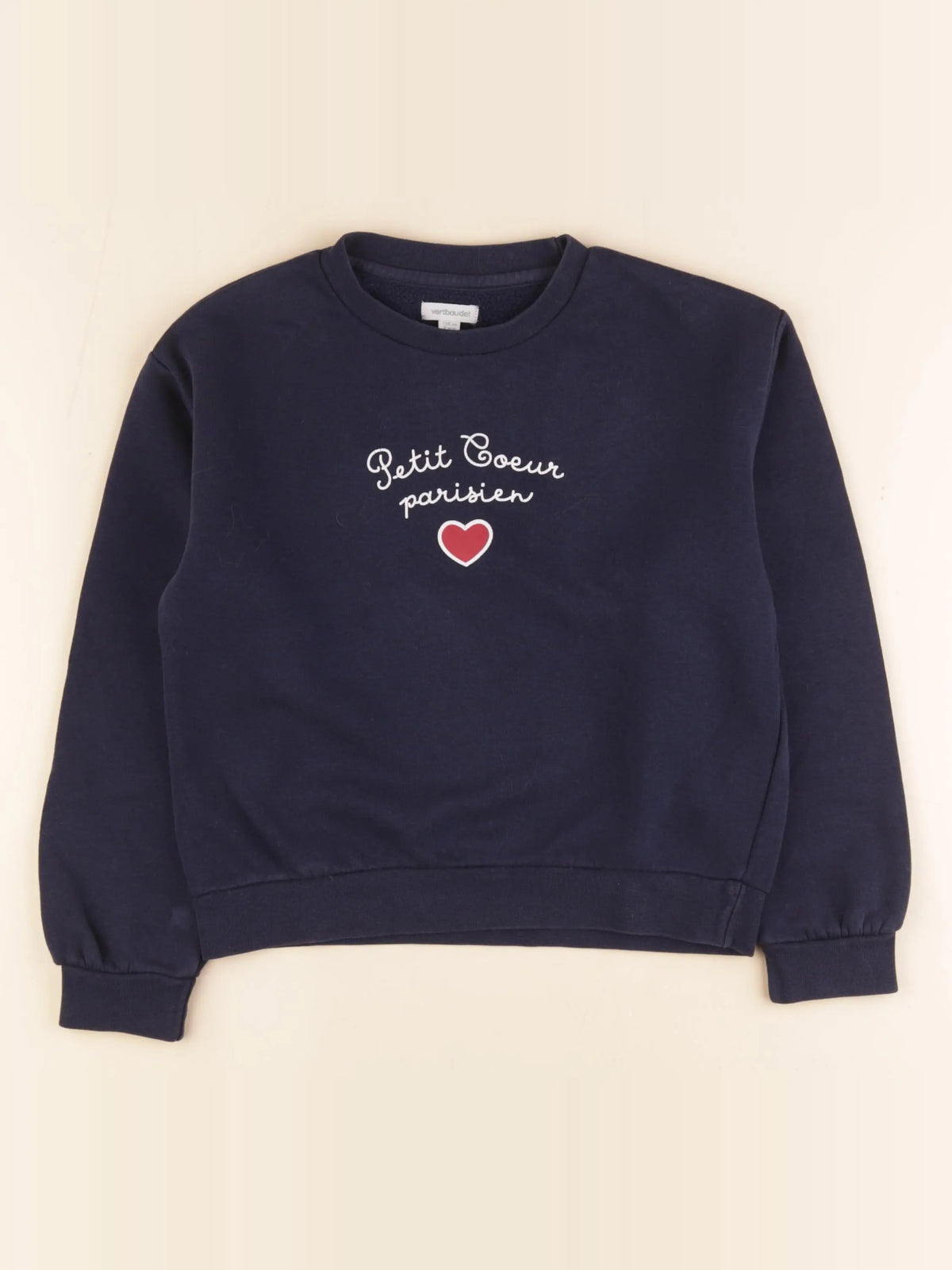 Vertbaudet - sweat bleu - 8 ans