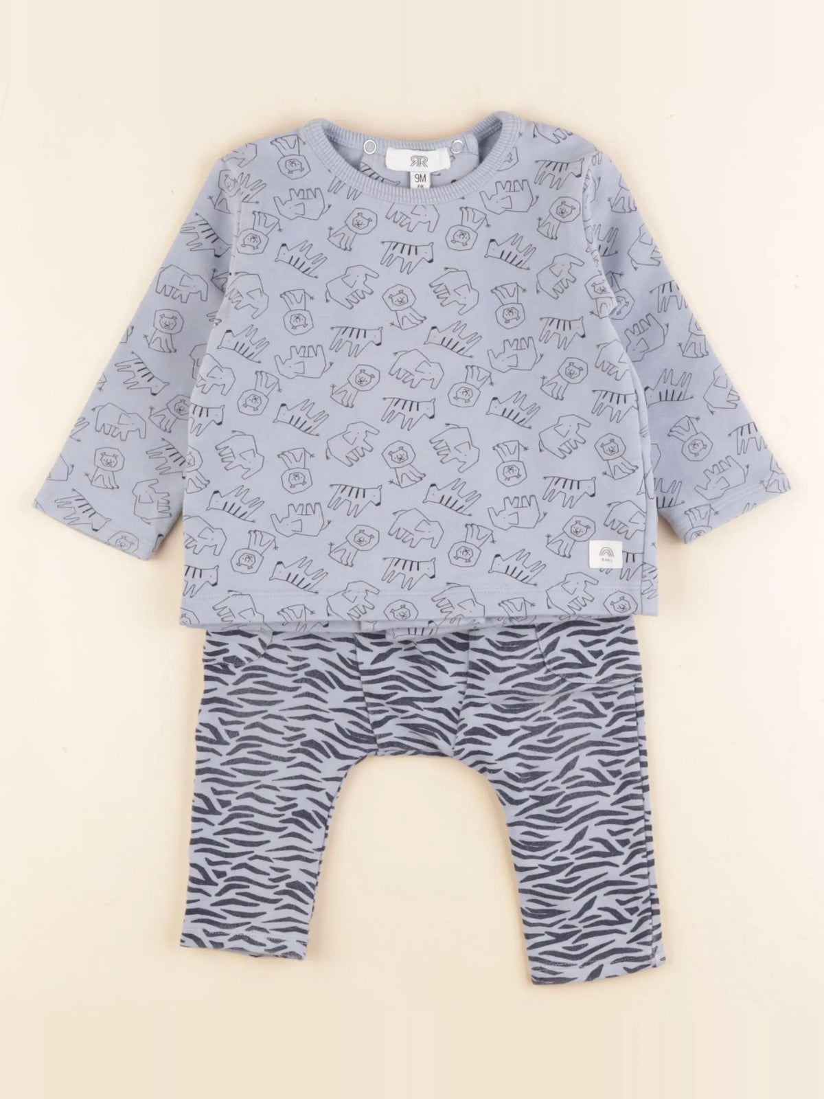 La Redoute - ensemble bleu - 9 mois