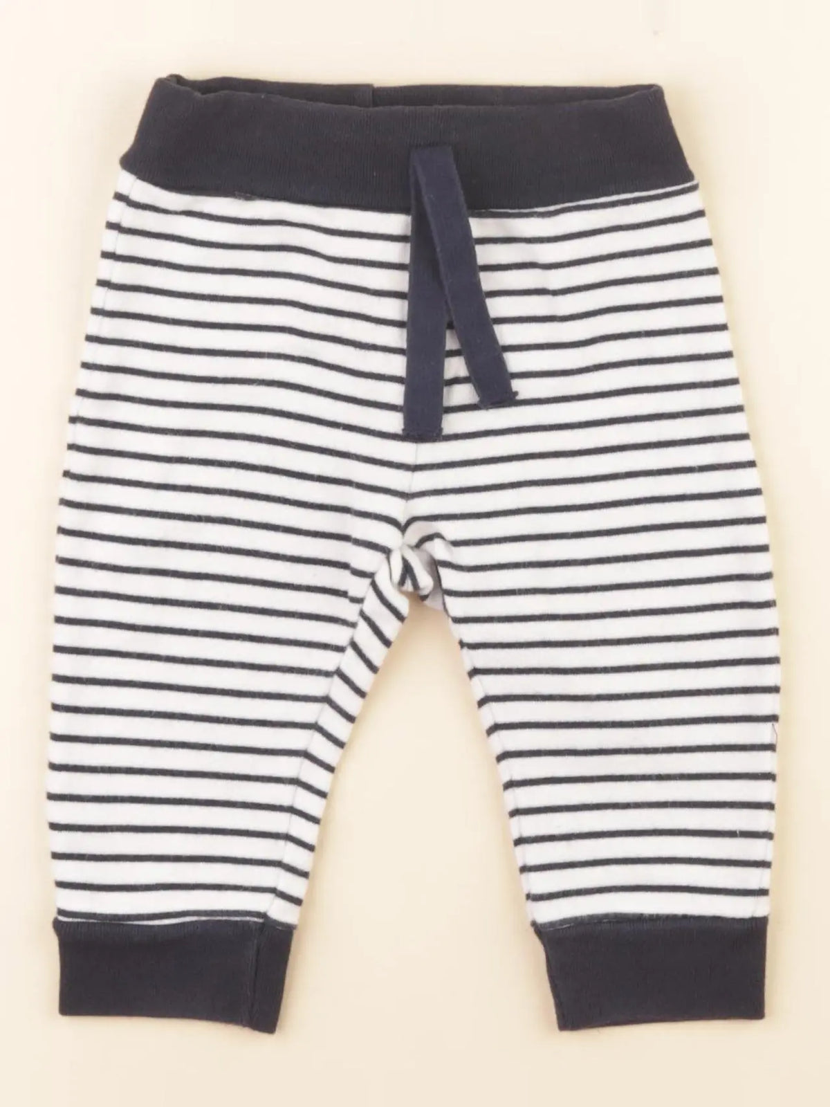 Petit Bateau - jogging bleu, blanc - 12 mois