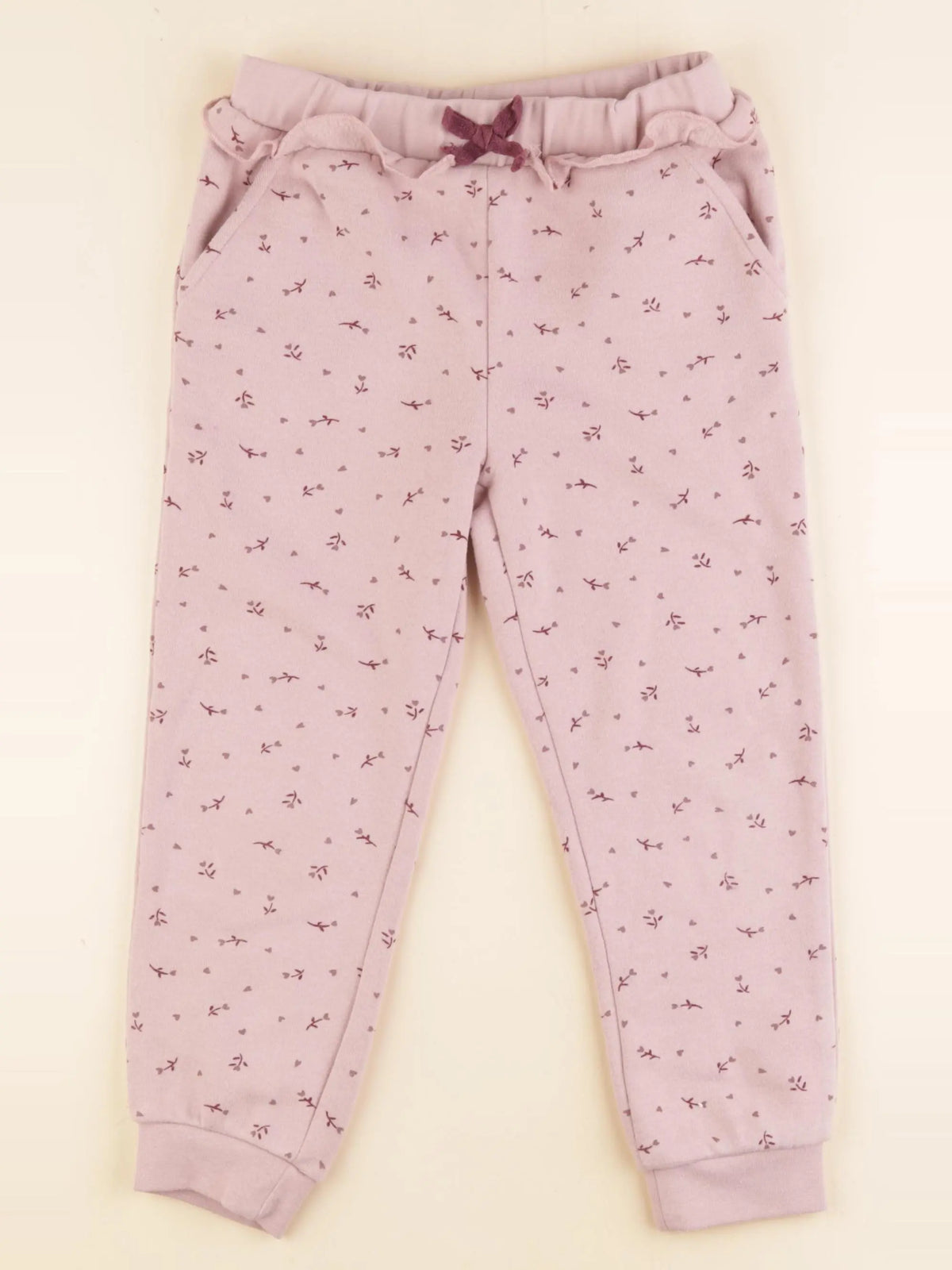Vertbaudet - jogging doublé rose - 6 ans