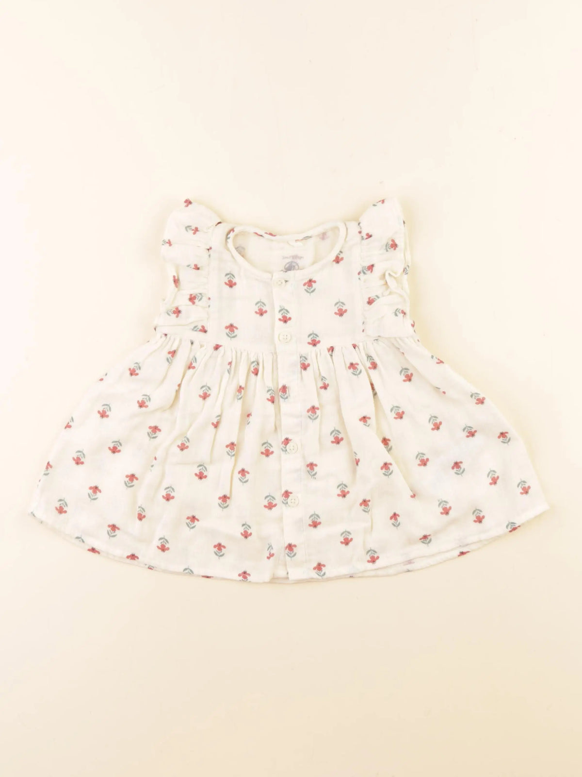Petit Bateau - robe beige - 3 mois