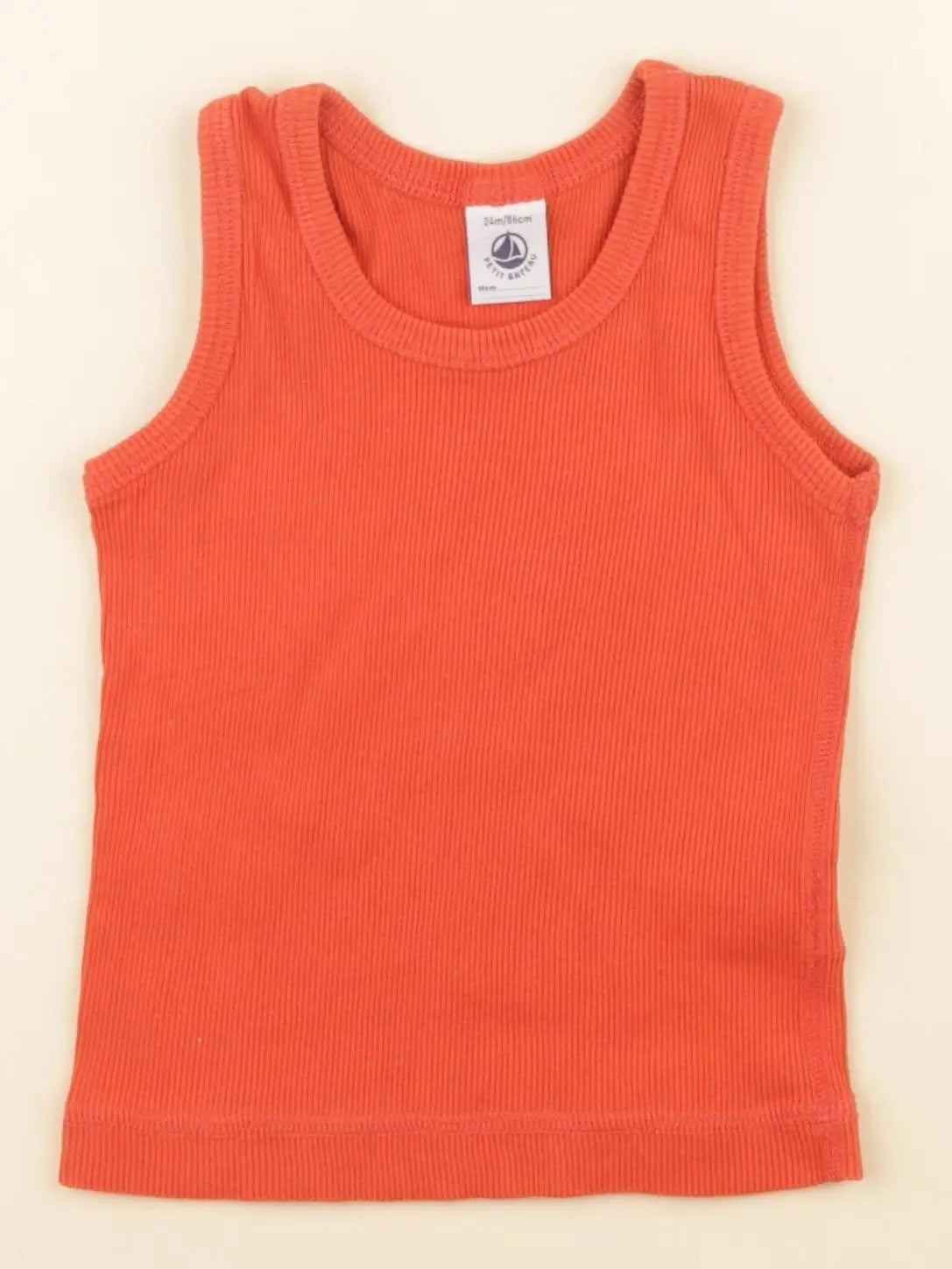 Petit Bateau - débardeur rouge - 24 mois