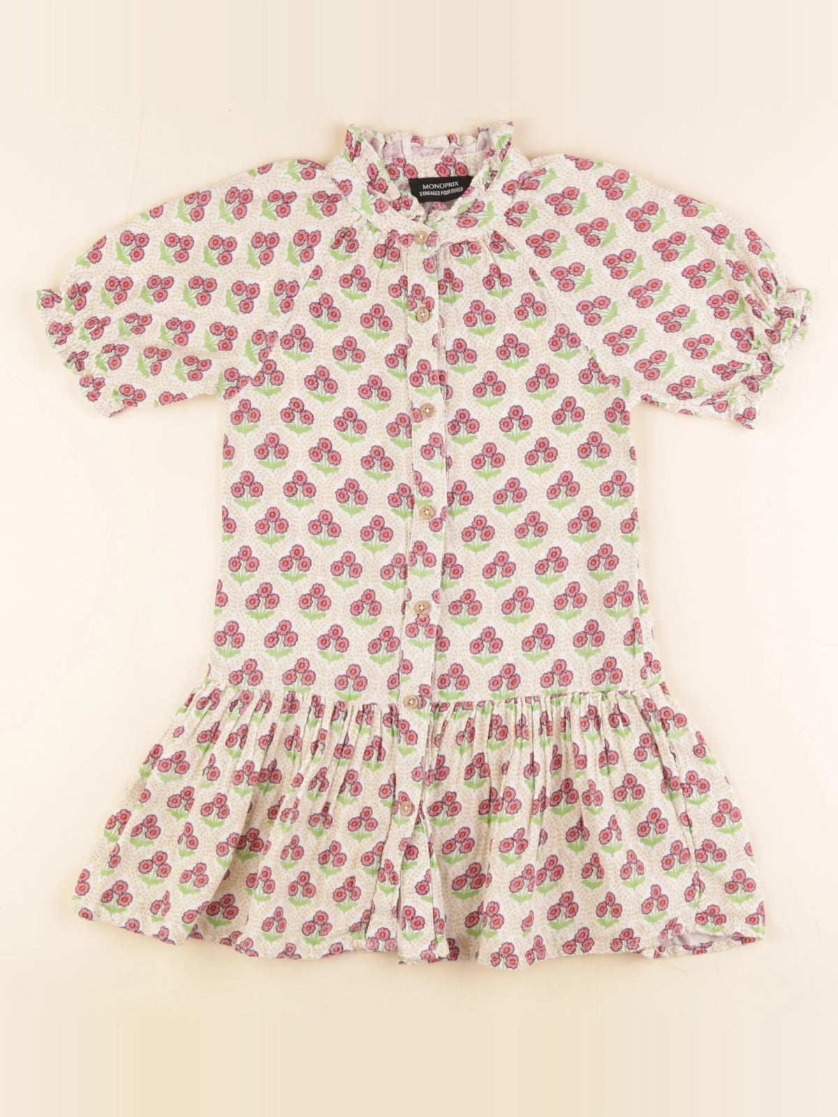 Monoprix - robe multicolore - 4 ans