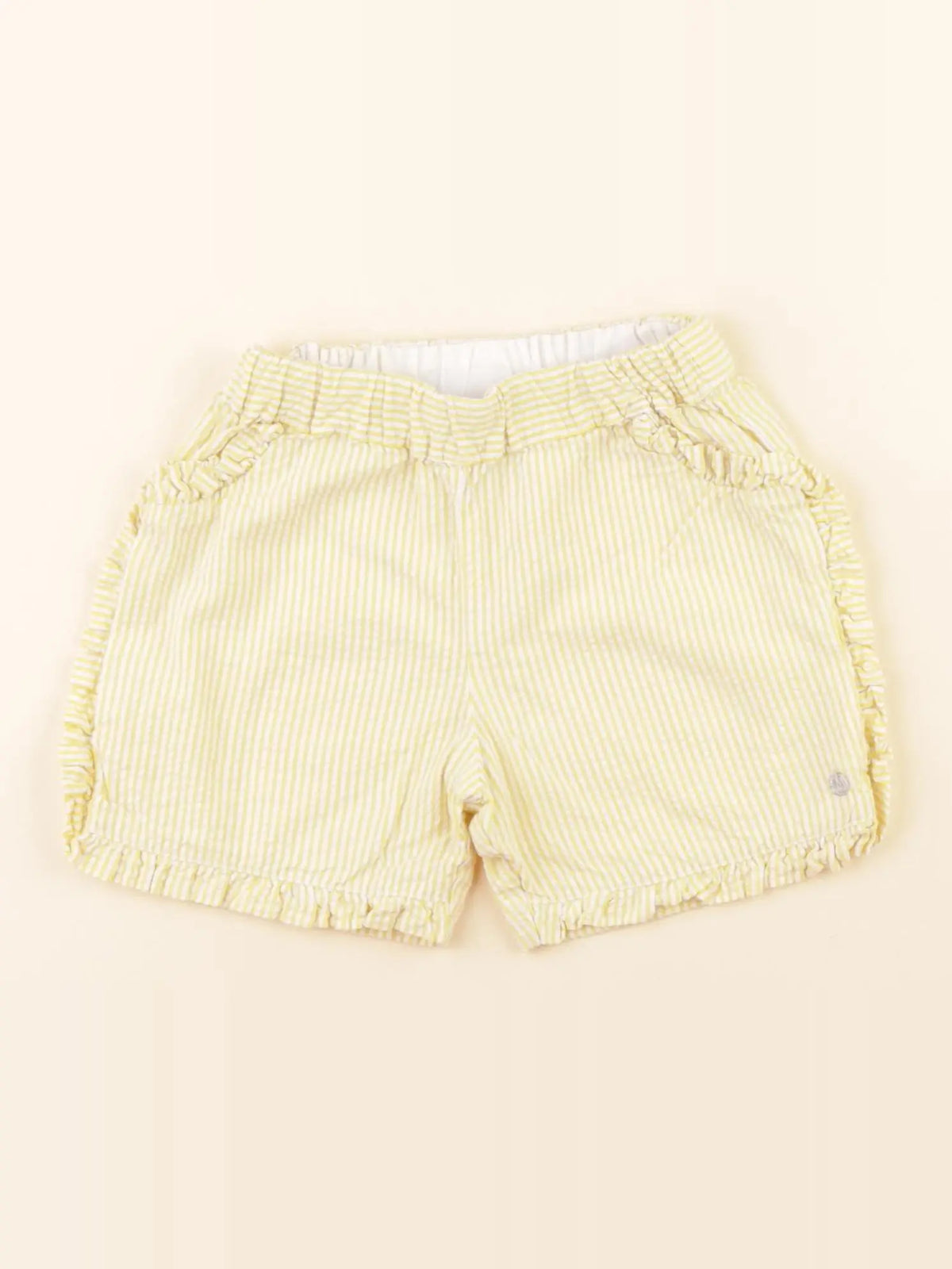 Petit Bateau - short jaune - 36 mois