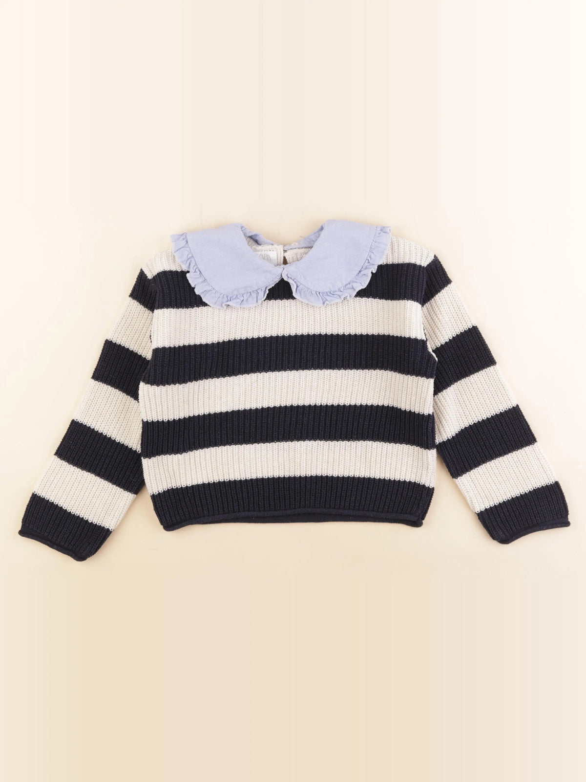 Zara - pull bleu, blanc - 5 ans