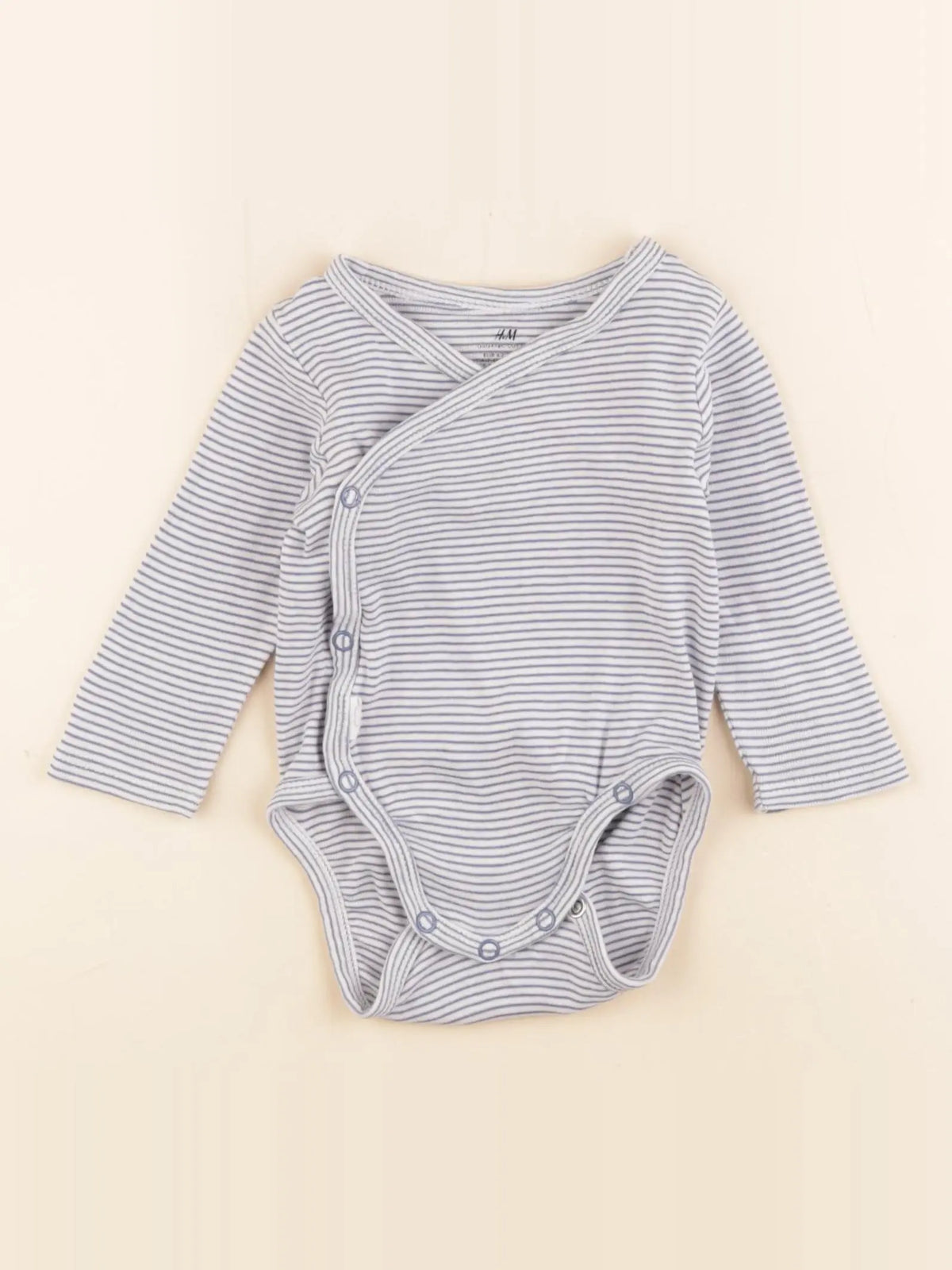 H&M - body bleu - 2/4 mois
