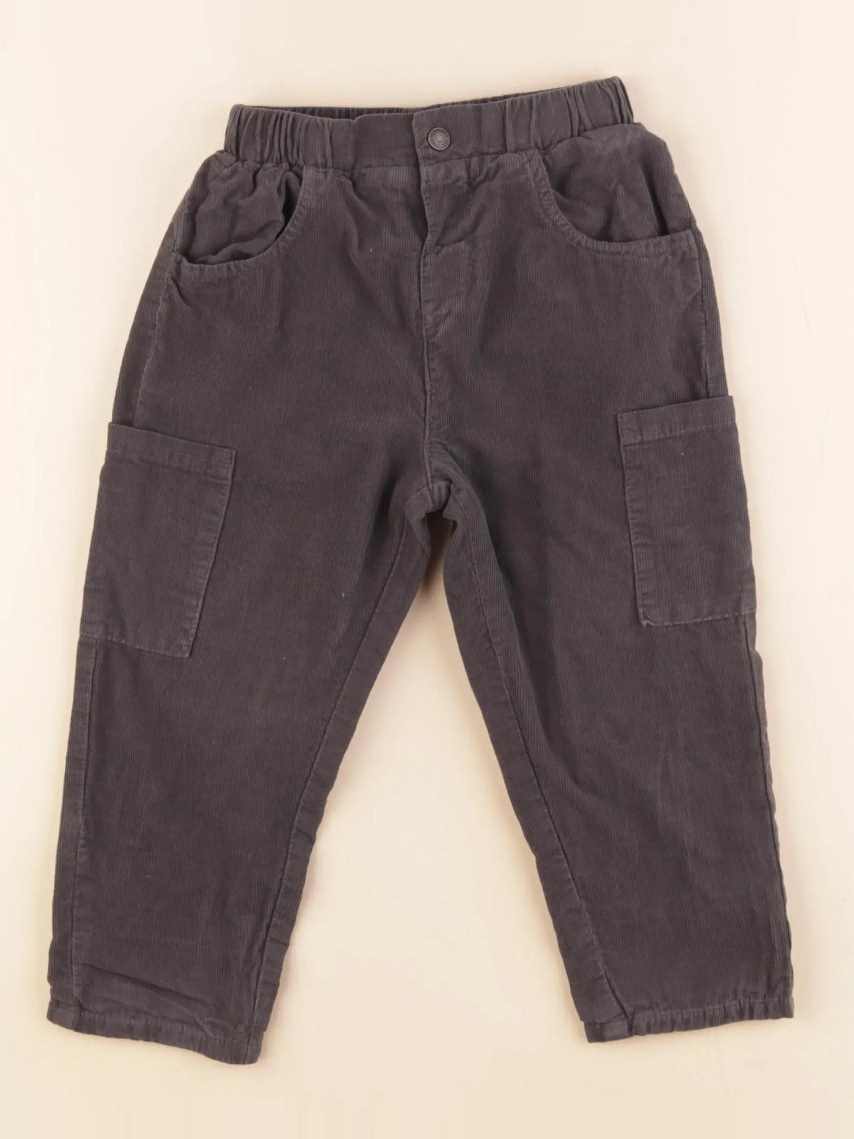 Vertbaudet - pantalon doublé gris - 36 mois