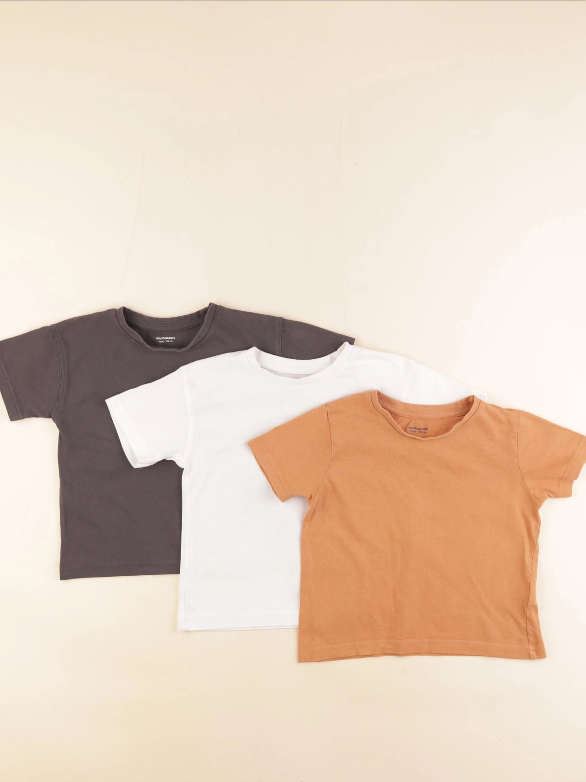 Vertbaudet - lot de 3 tee-shirts multicolore - 4 ans
