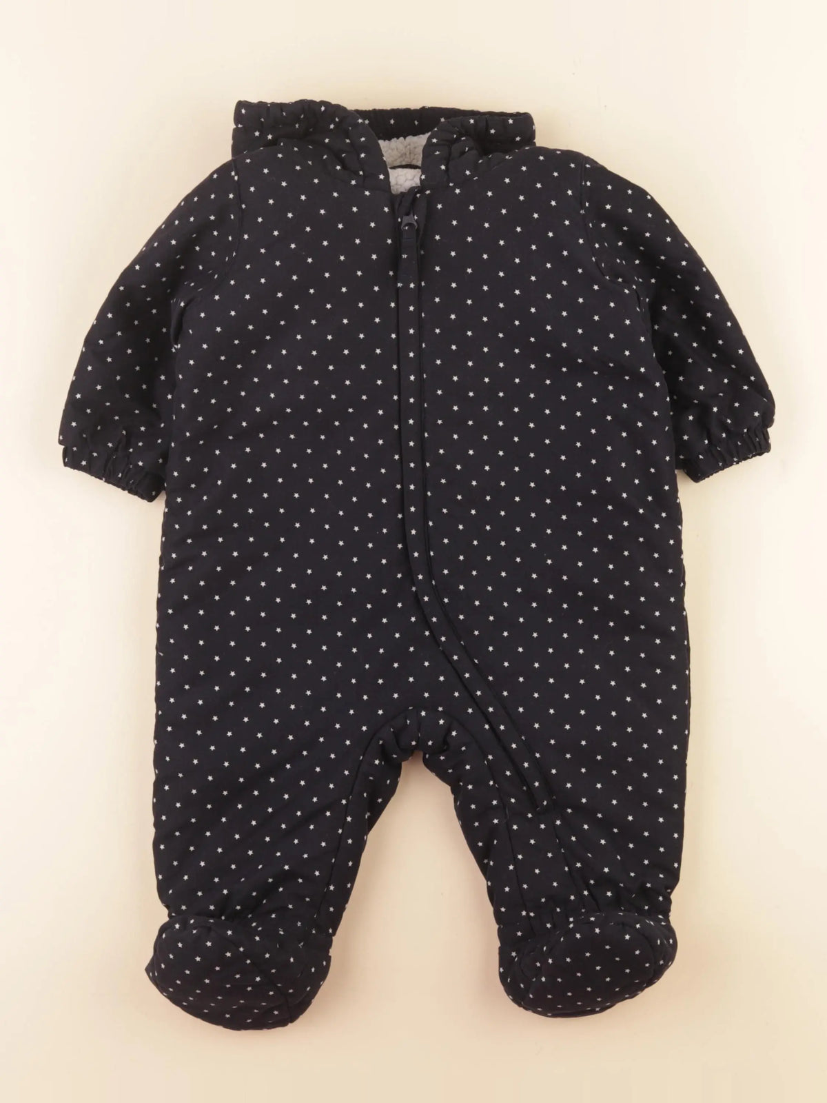 Petit Bateau - combi-pilote bleu - 12 mois