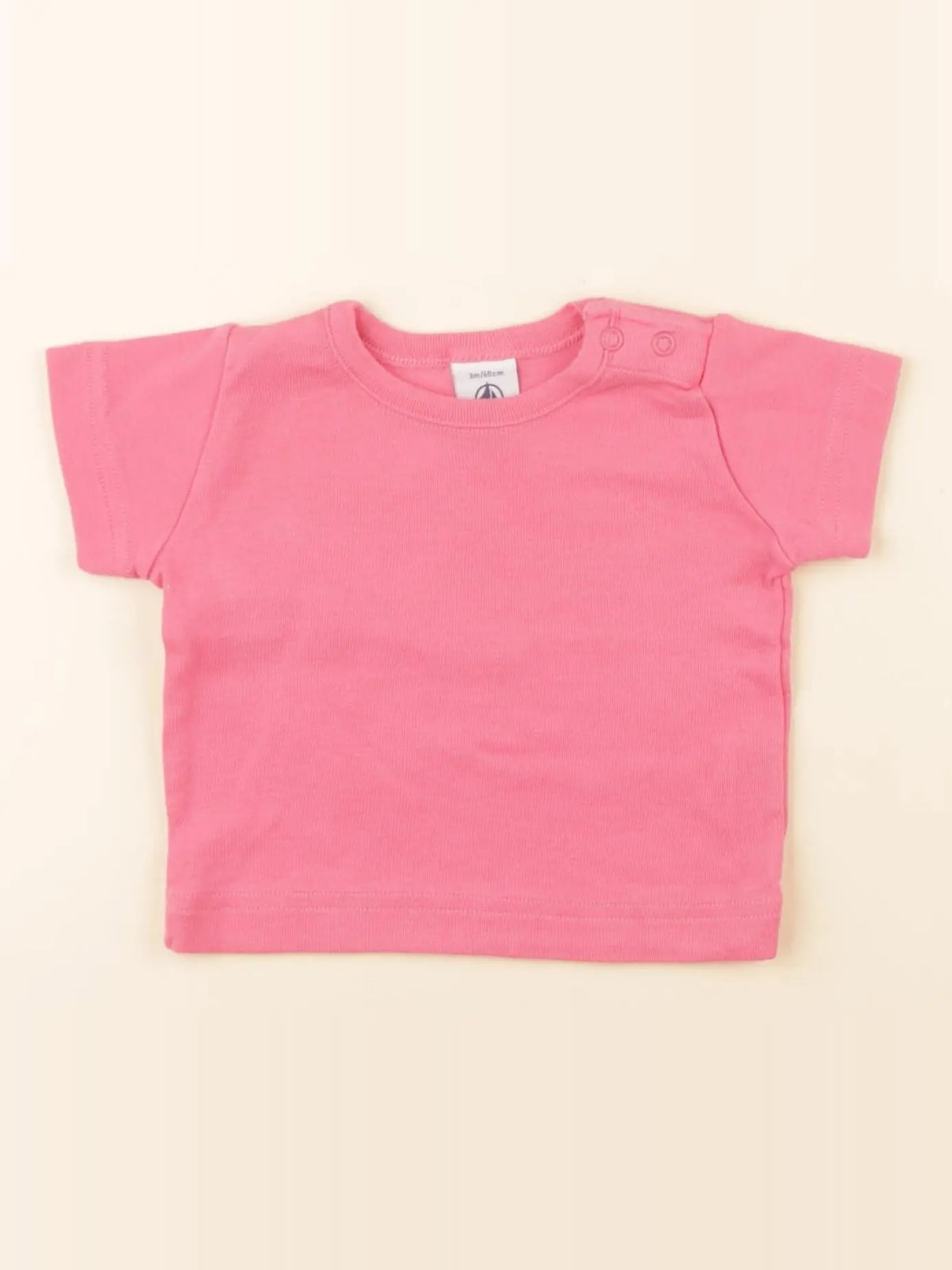 Petit Bateau - tee-shirt rose - 3 mois