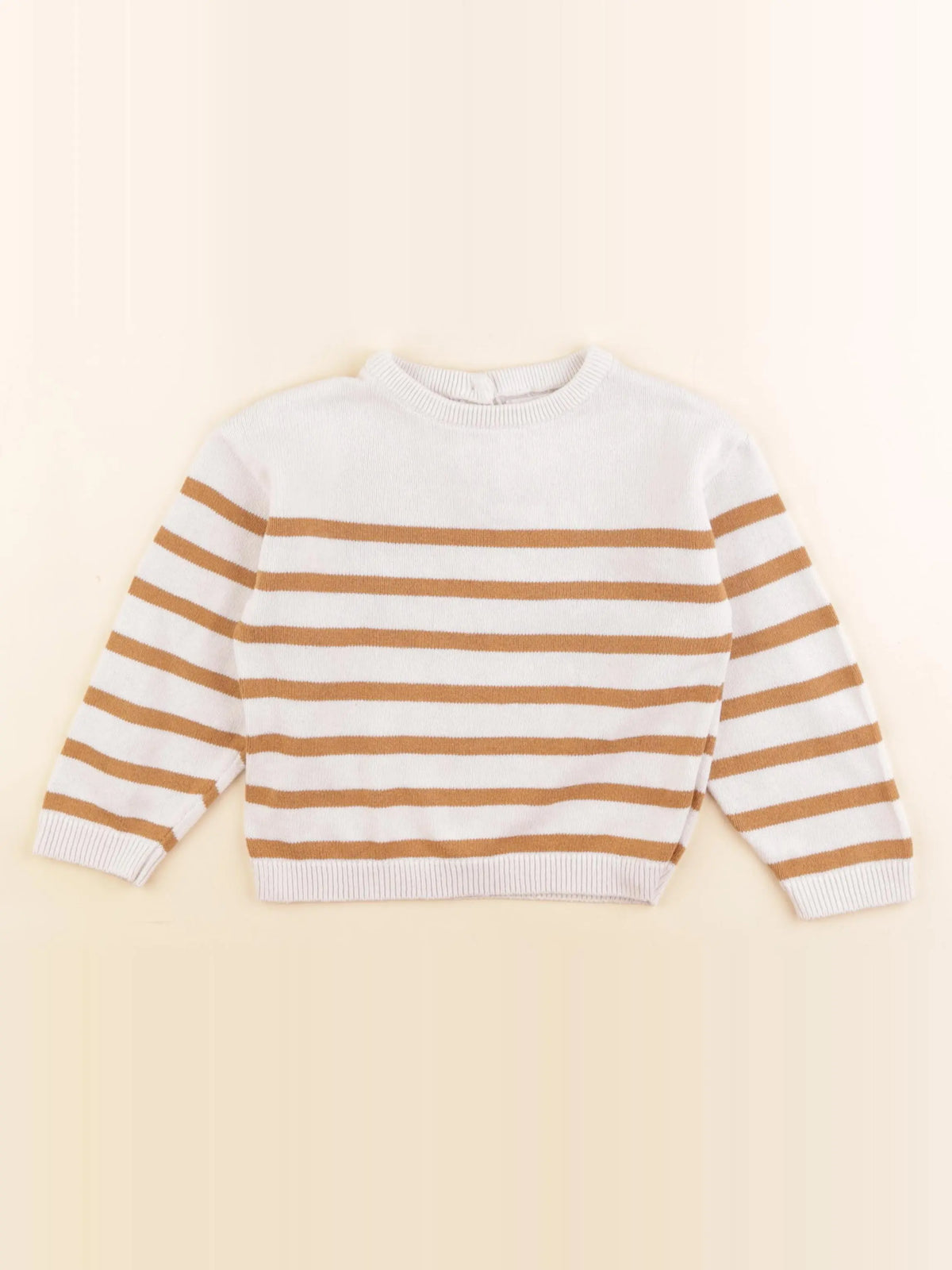 Vertbaudet - pull beige, marron - 36 mois