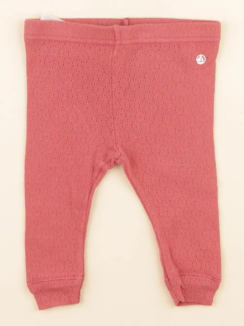 Petit Bateau - legging rose - 3 mois