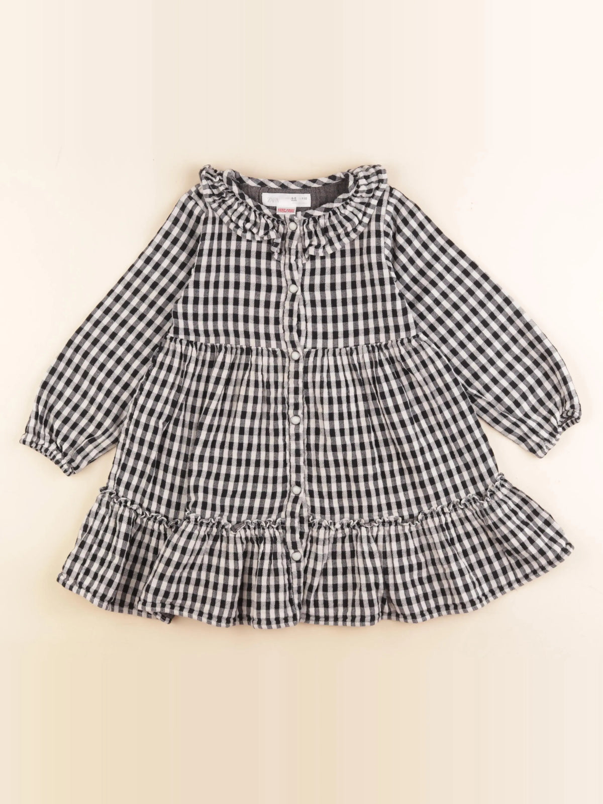 Zara - robe blanc, bleu - 4/5 ans