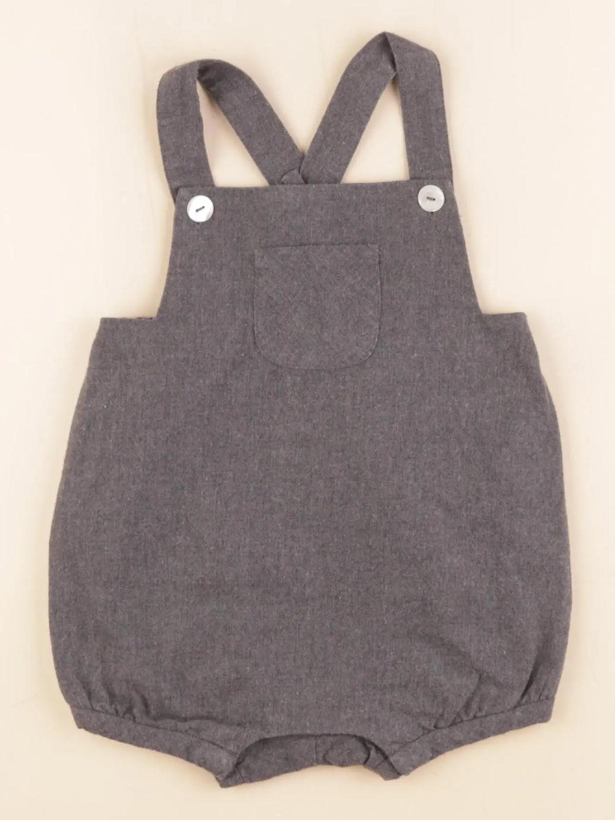 Jacadi - salopette doublé gris - 12 mois