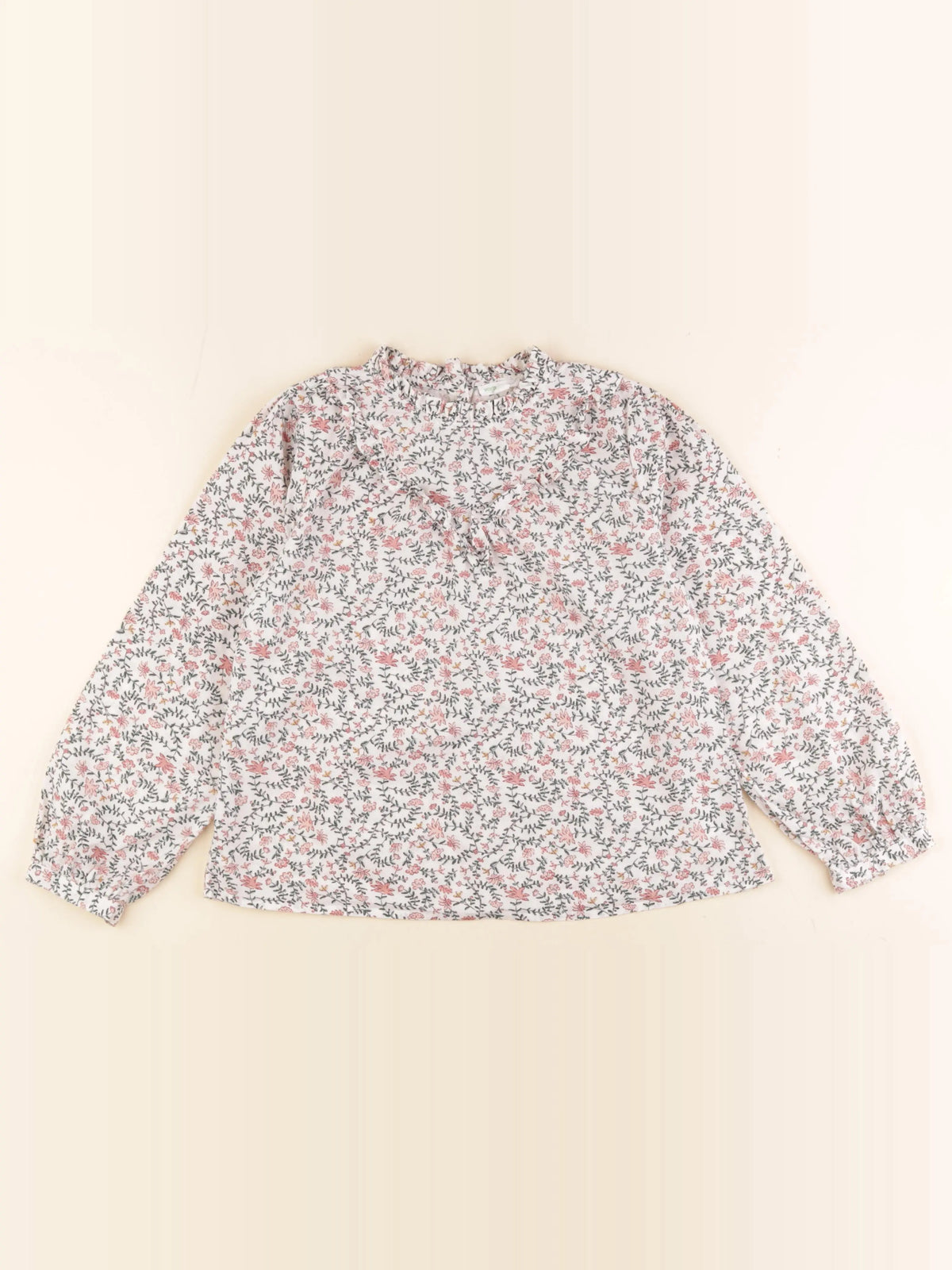 Vertbaudet - blouse beige - 9 ans