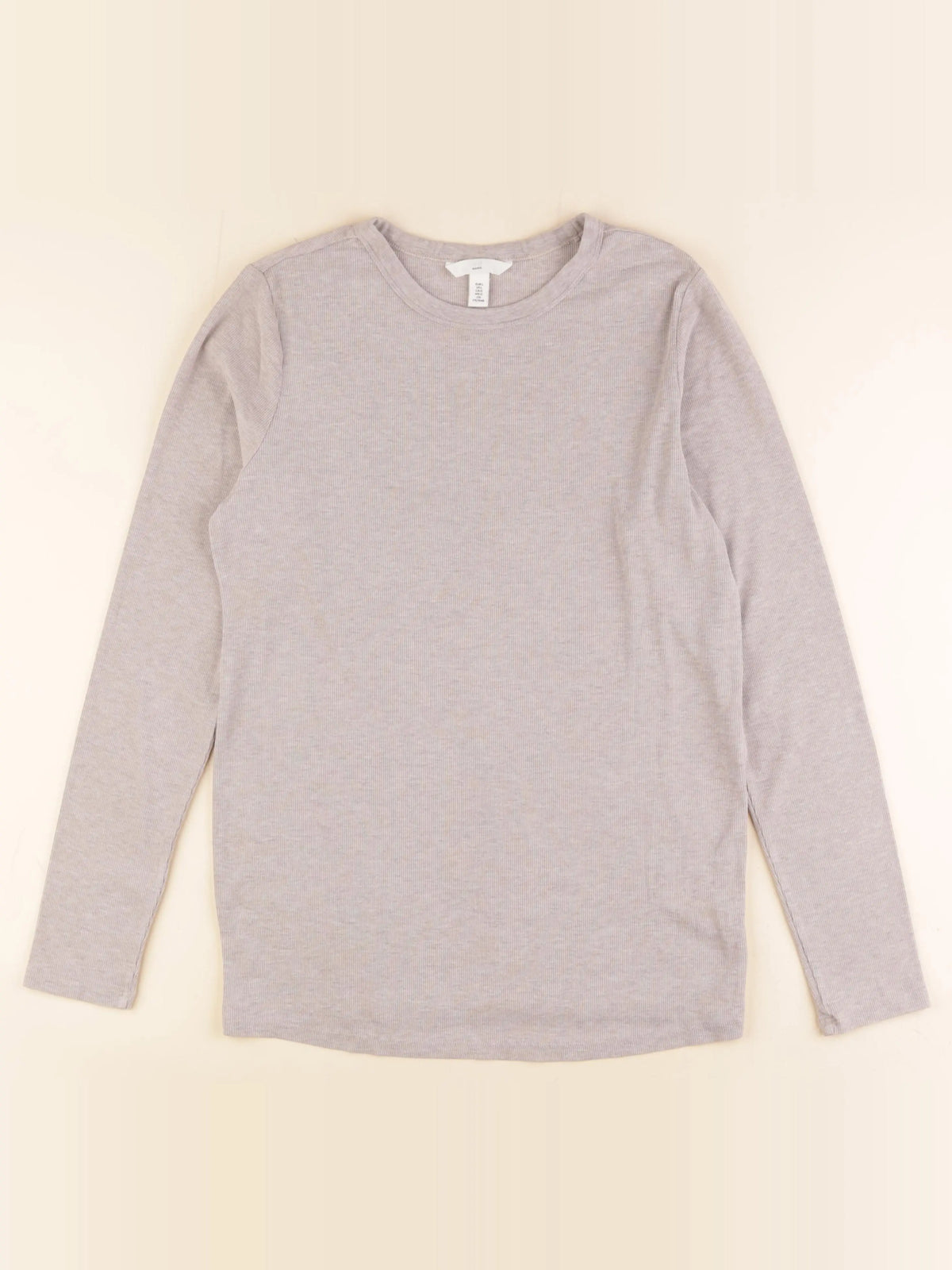 H&M - tee-shirt grossesse beige - l