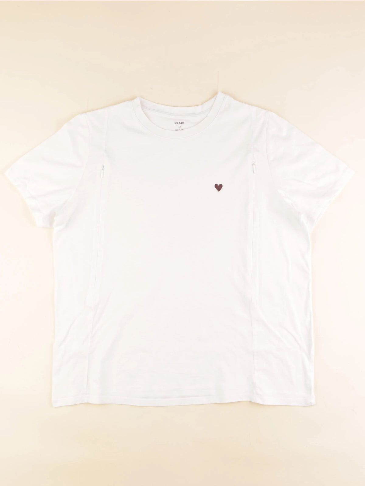 Kiabi - tee-shirt grossesse, allaitement blanc - m