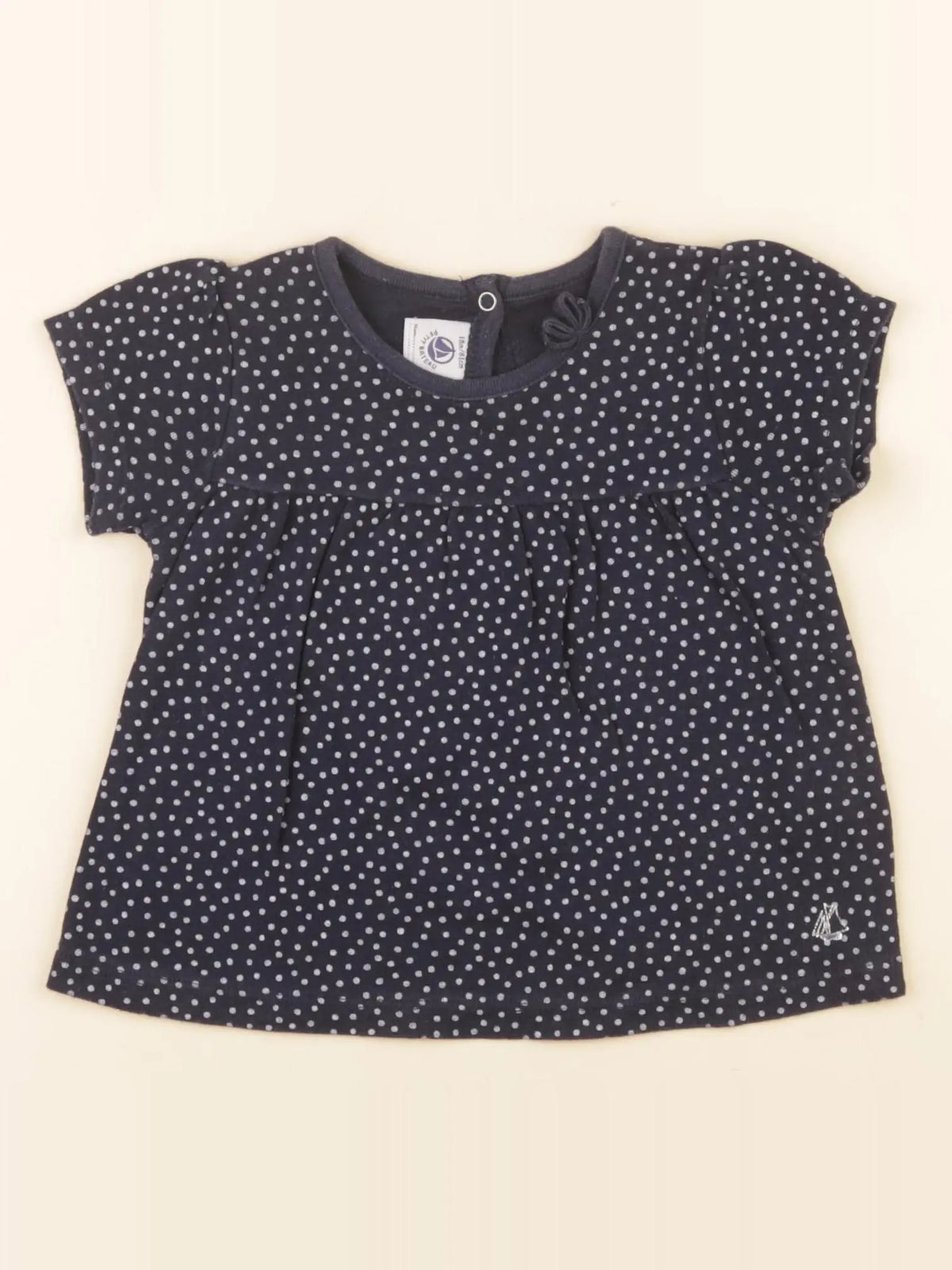 Petit Bateau - tee-shirt bleu - 18 mois