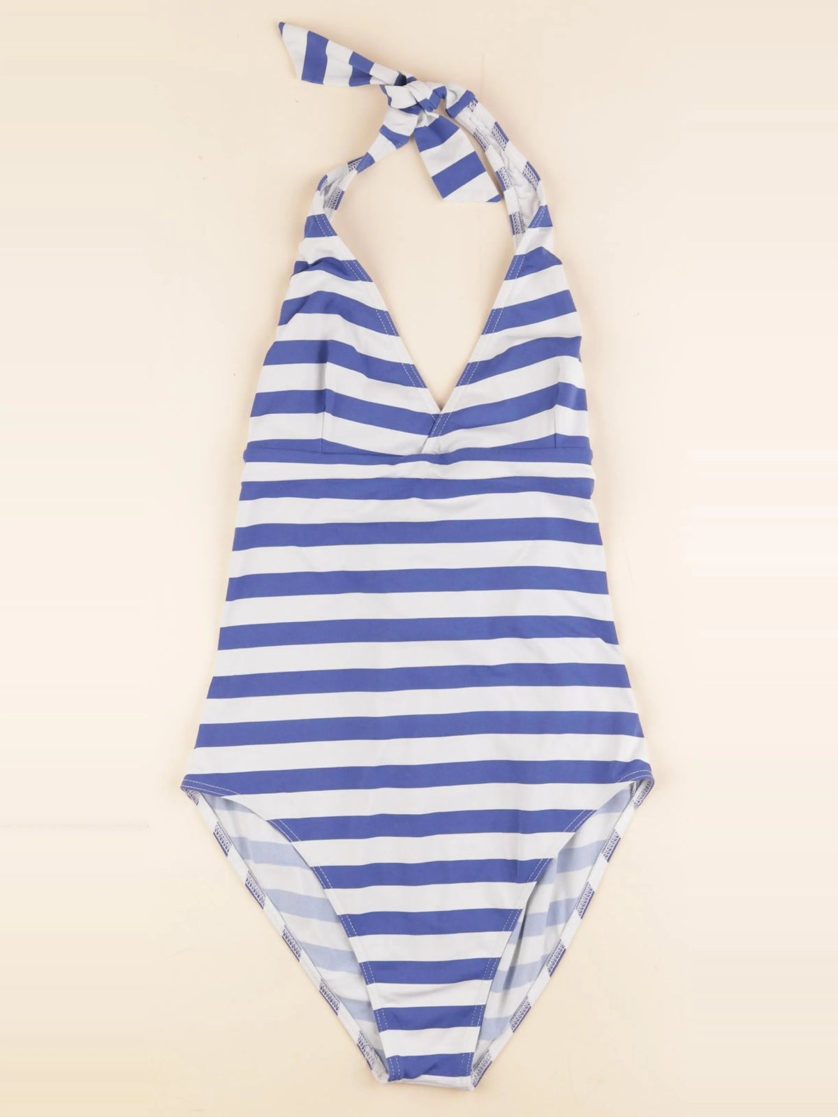 Envie de fraise - maillot de bain grossesse bleu, beige - s