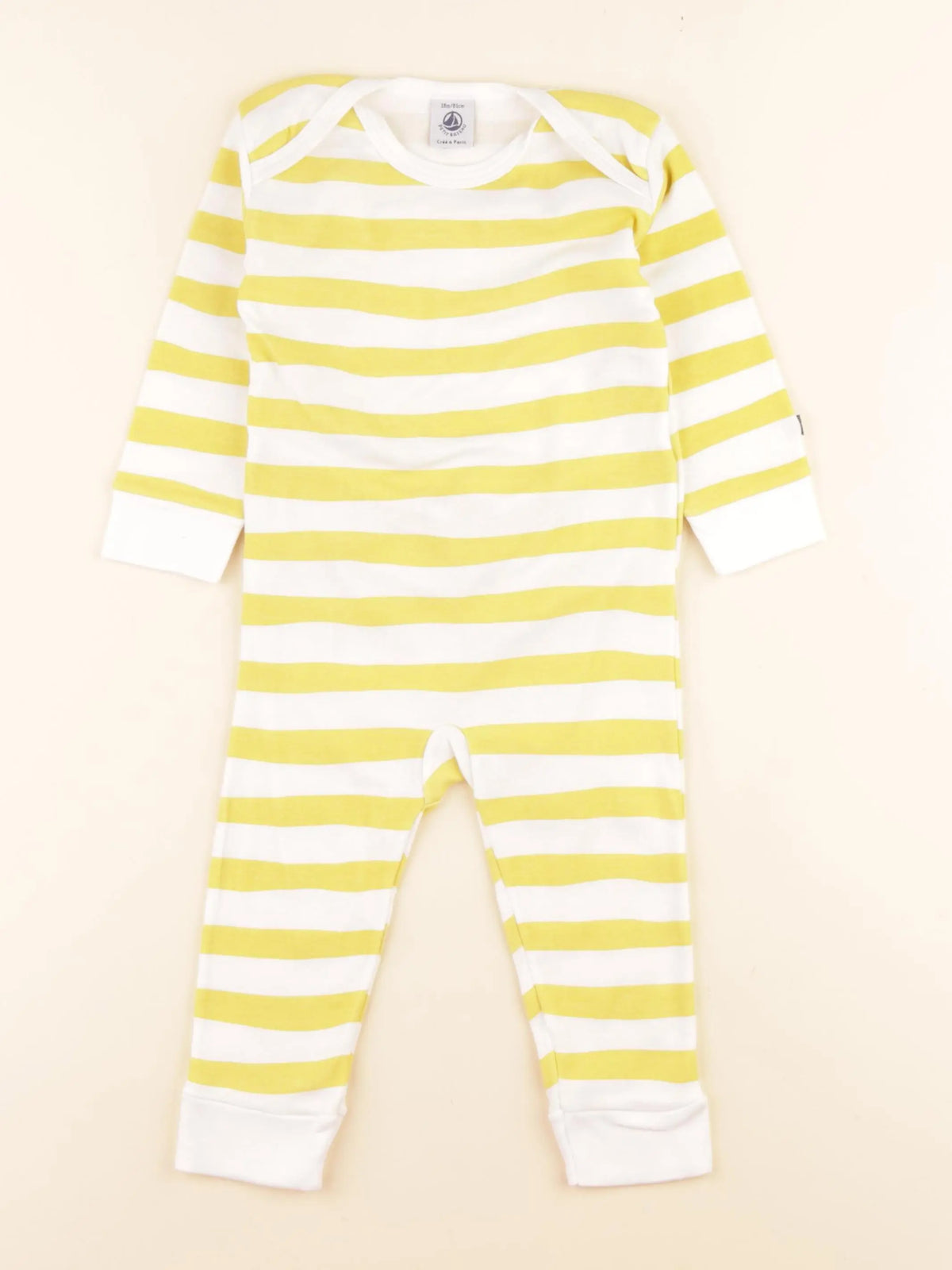 Petit Bateau - pyjama coton jaune - 18 mois