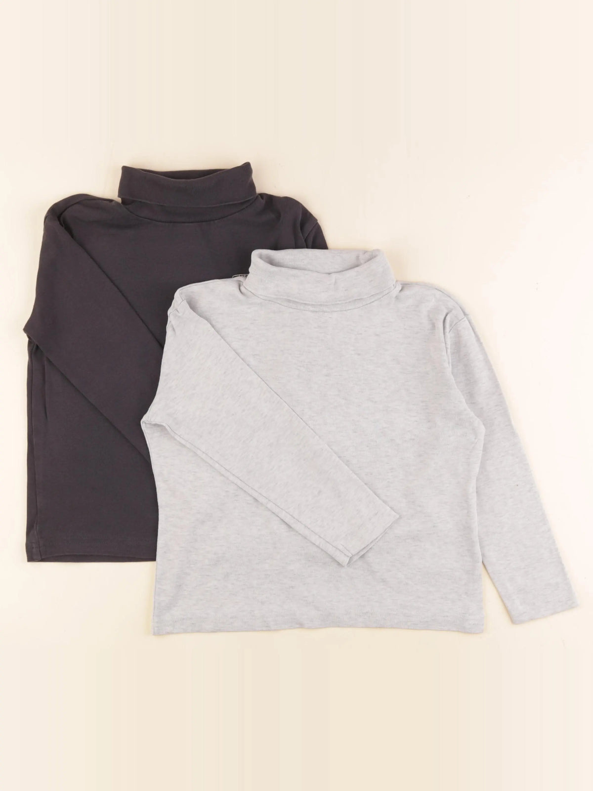 Vertbaudet - lot de 2 sous-pulls gris - 6 ans
