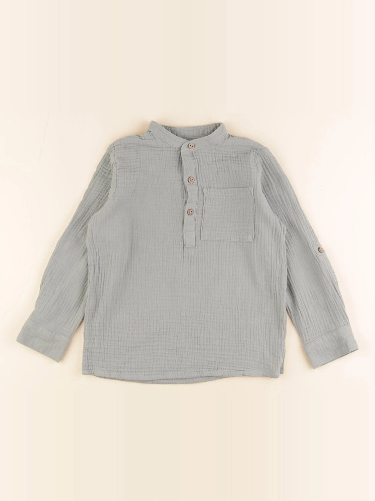 Vertbaudet - chemise vert - 8 ans