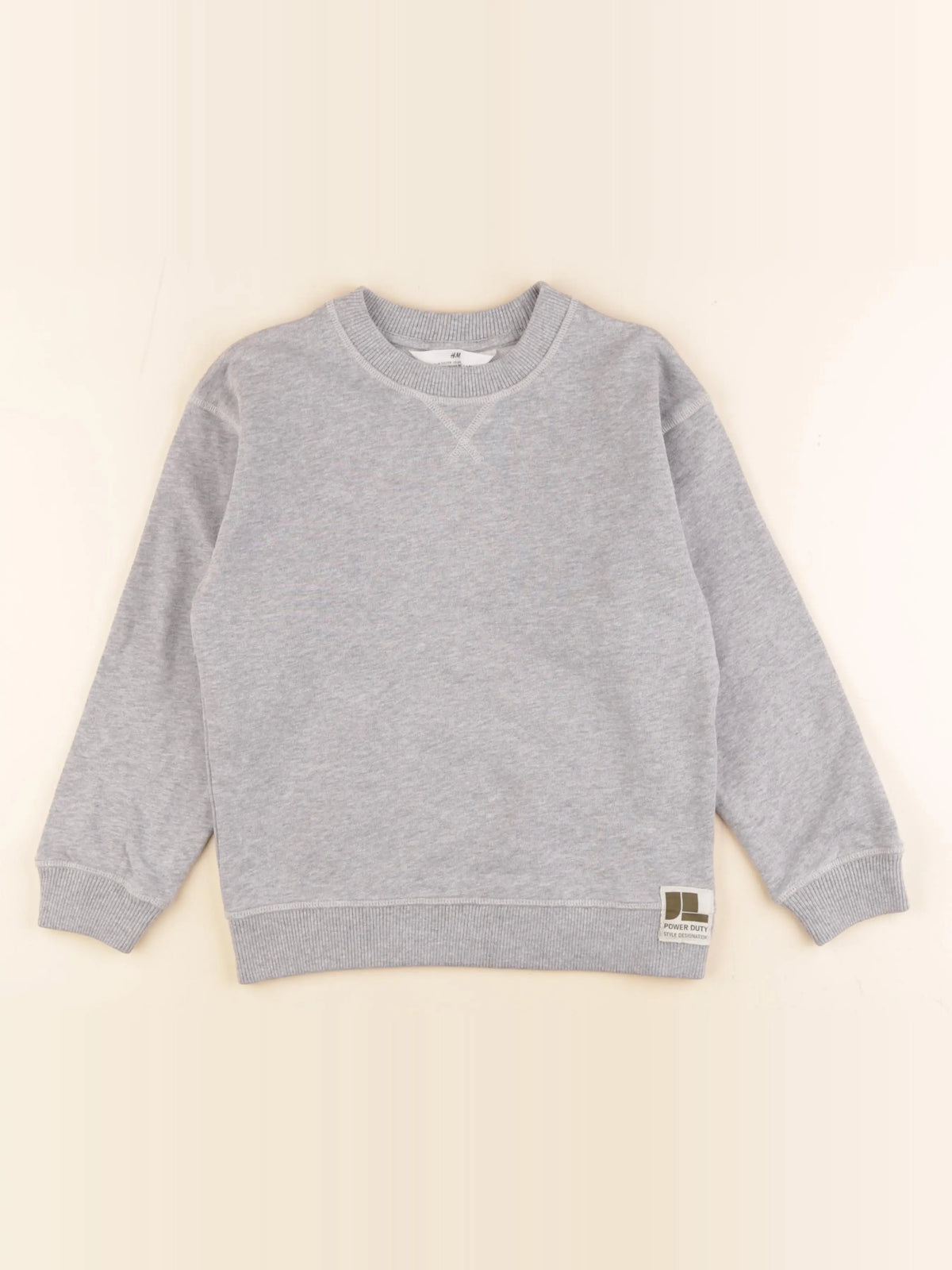 H&M - sweat gris - 7/8 ans