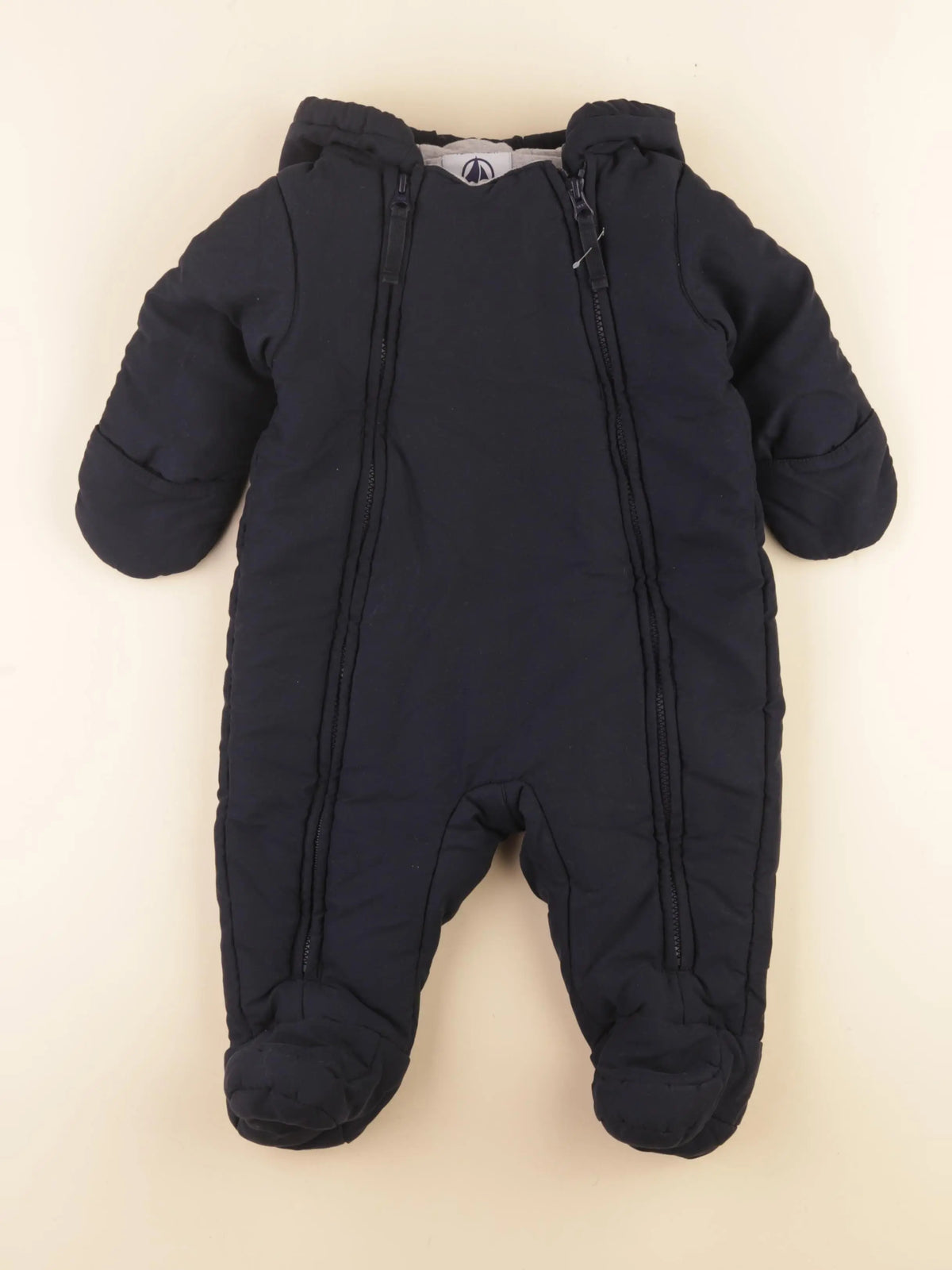 Petit Bateau - combi-pilote bleu - 12 mois