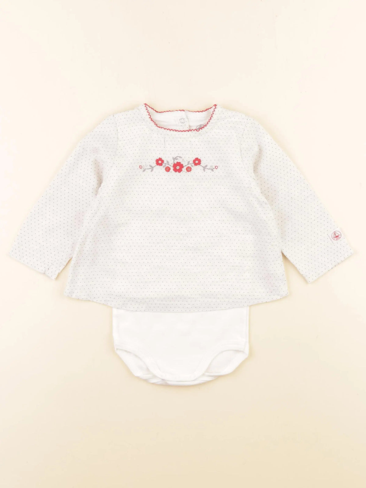 Petit Bateau - body tee-shirt multicolore - 12 mois