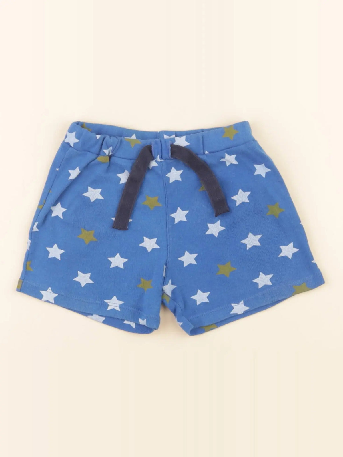 Petit Bateau - short bleu - 24 mois