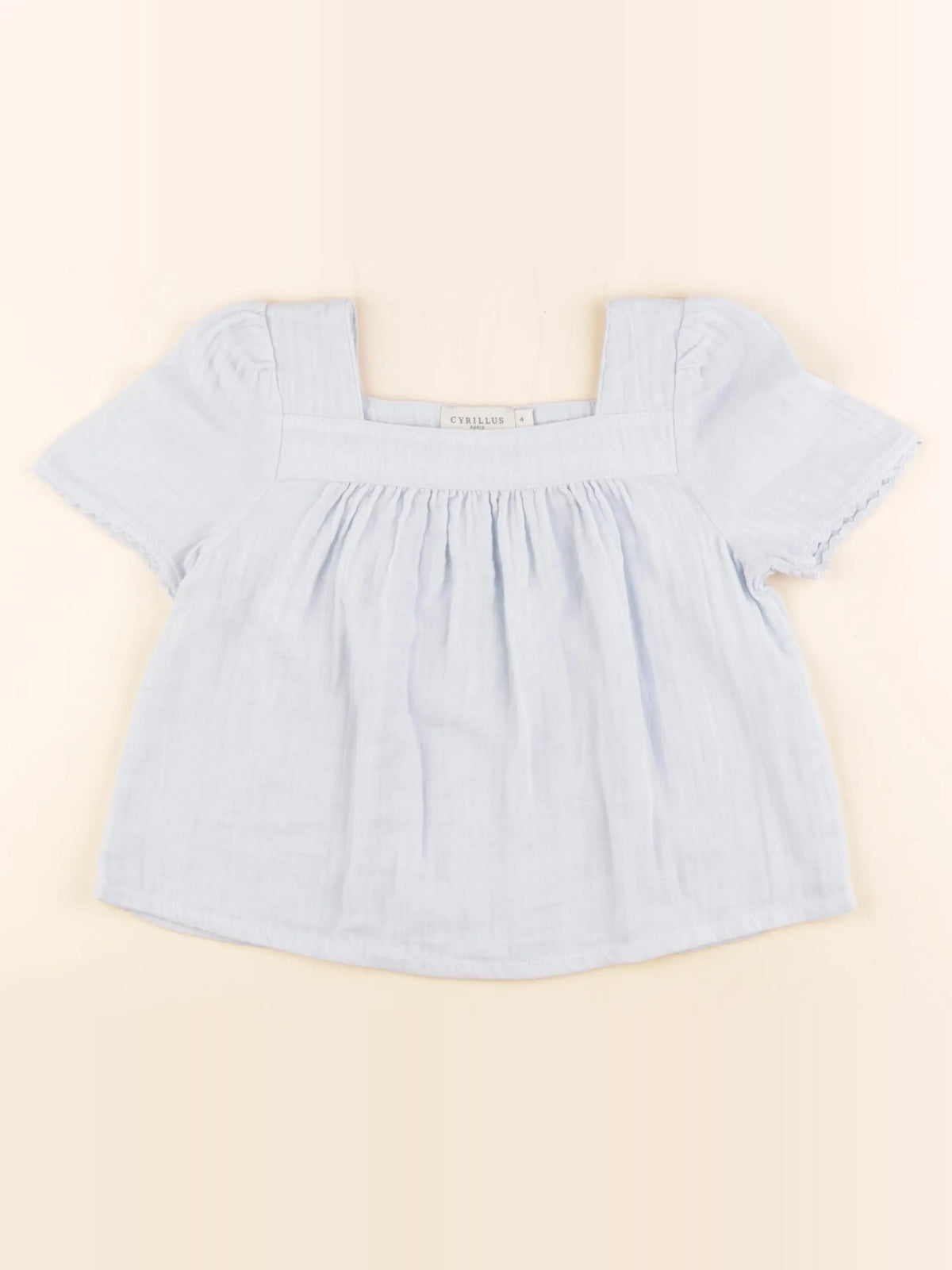 Cyrillus - blouse bleu - 4 ans