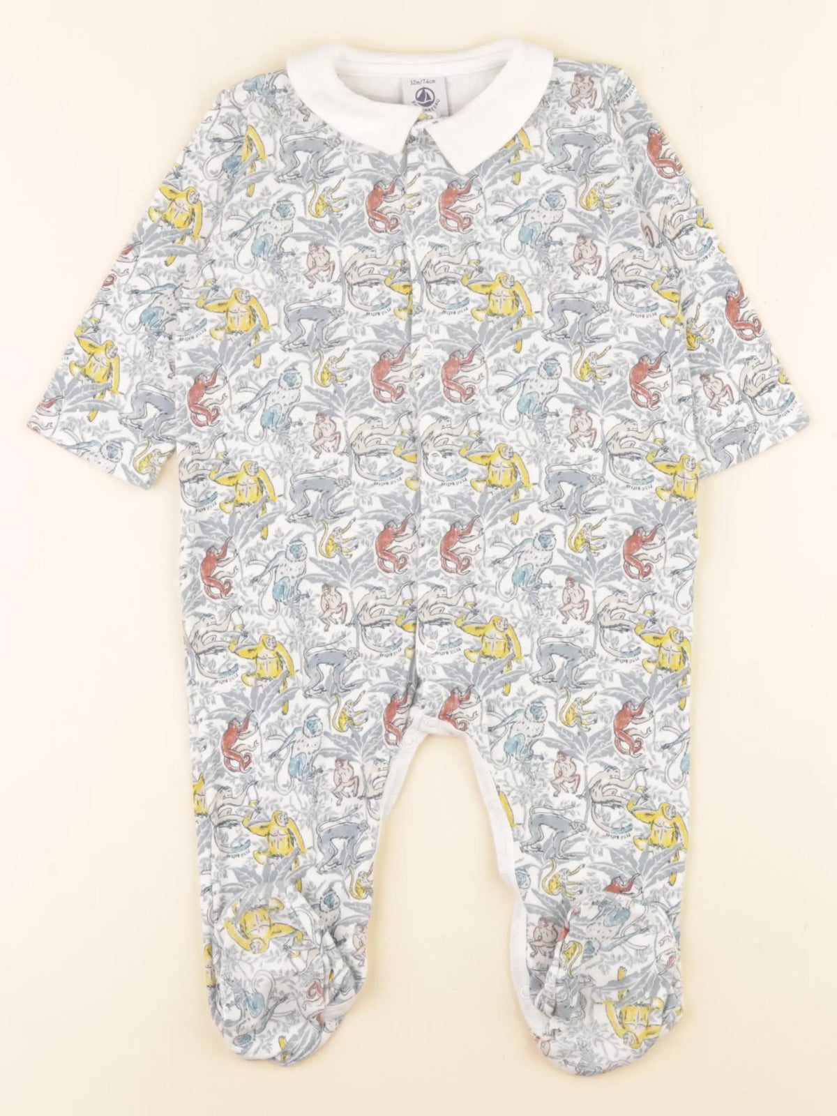 Petit Bateau - pyjama coton multicolore - 12 mois