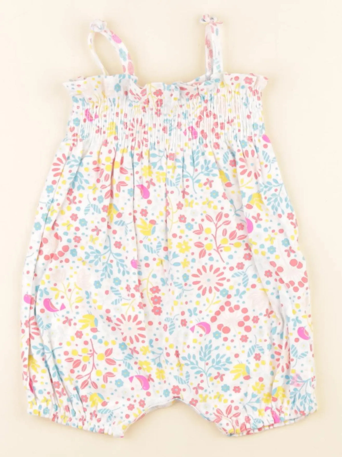 Petit Bateau - combinaison multicolore - 6 mois