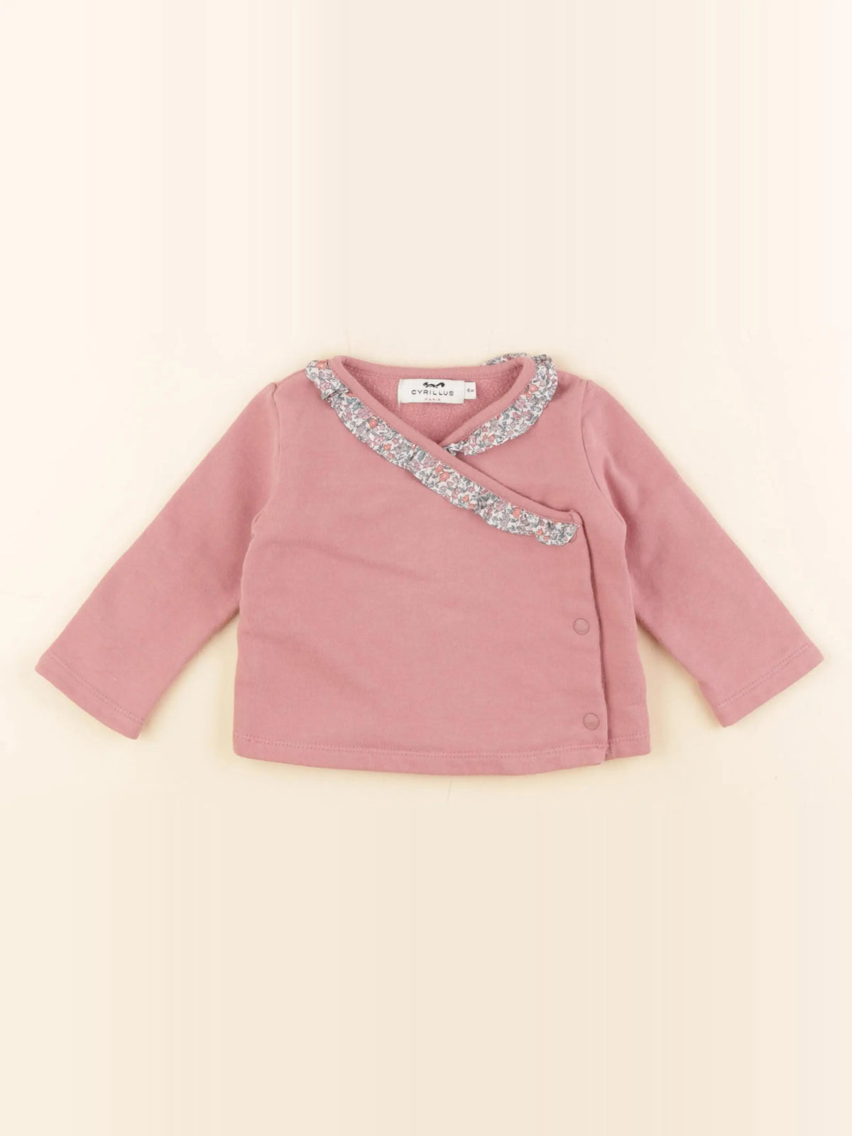 Cyrillus - sweat rose - 6 mois