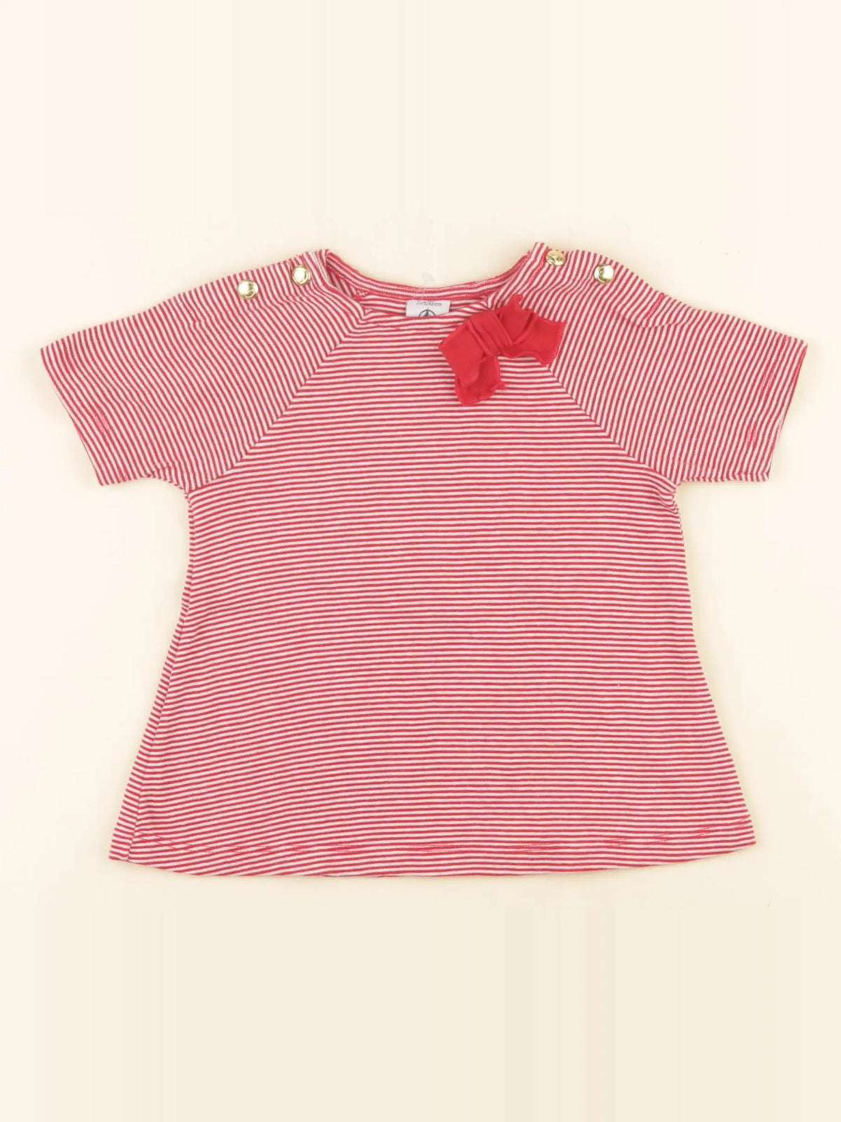 Petit Bateau - tee-shirt rouge - 24 mois