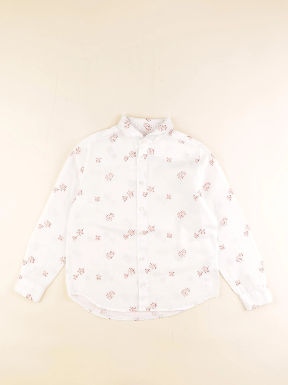 Cyrillus - chemise blanc, rose - 10 ans