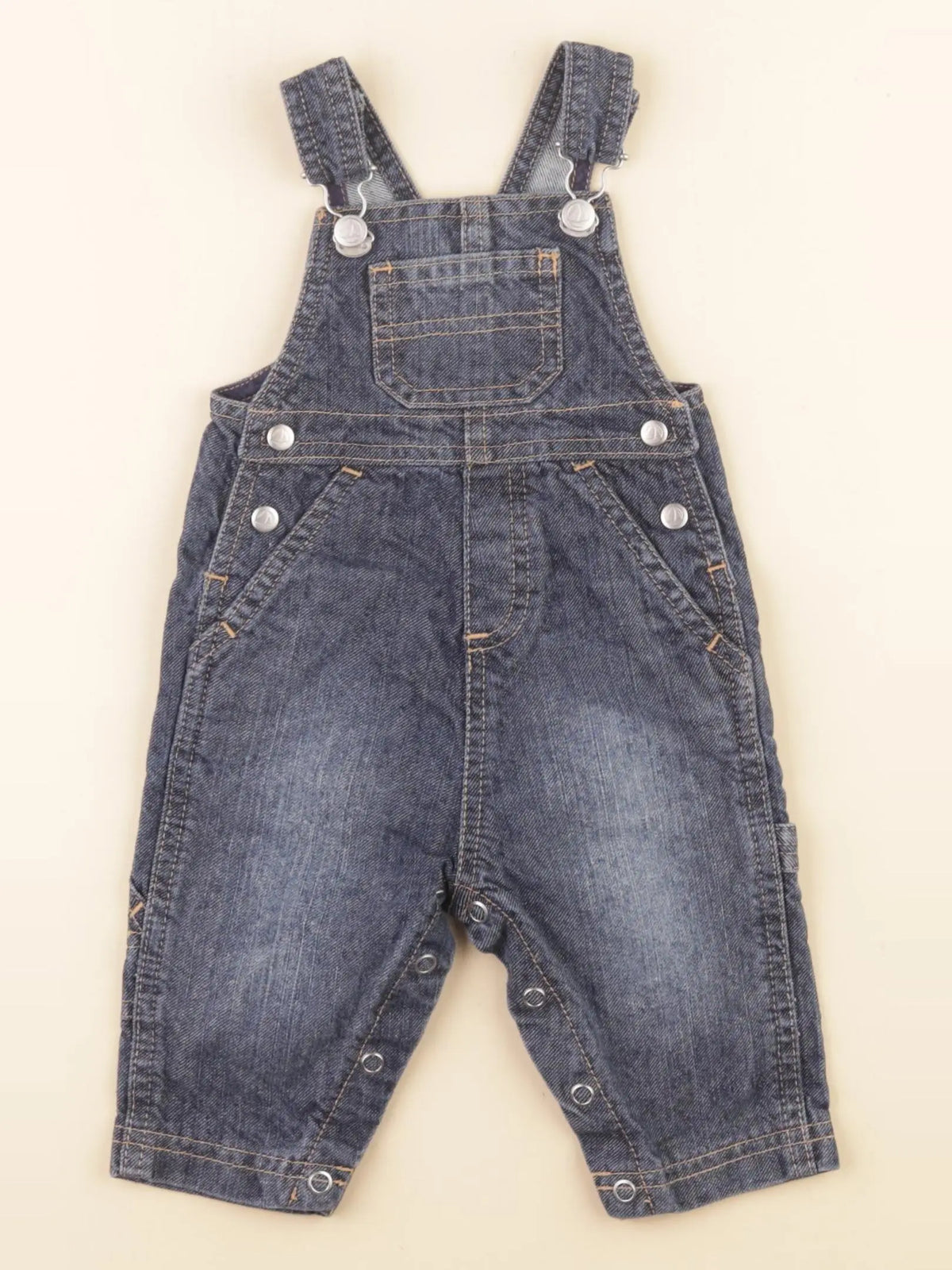 Petit Bateau - salopette bleu - 3 mois