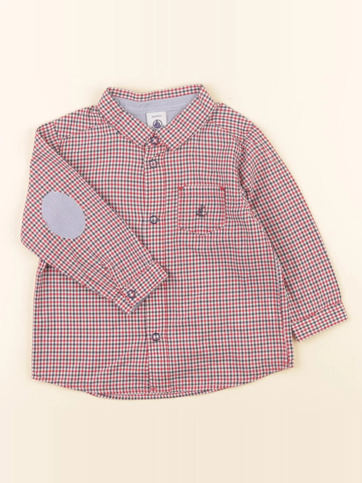 Petit Bateau - chemise multicolore - 18 mois