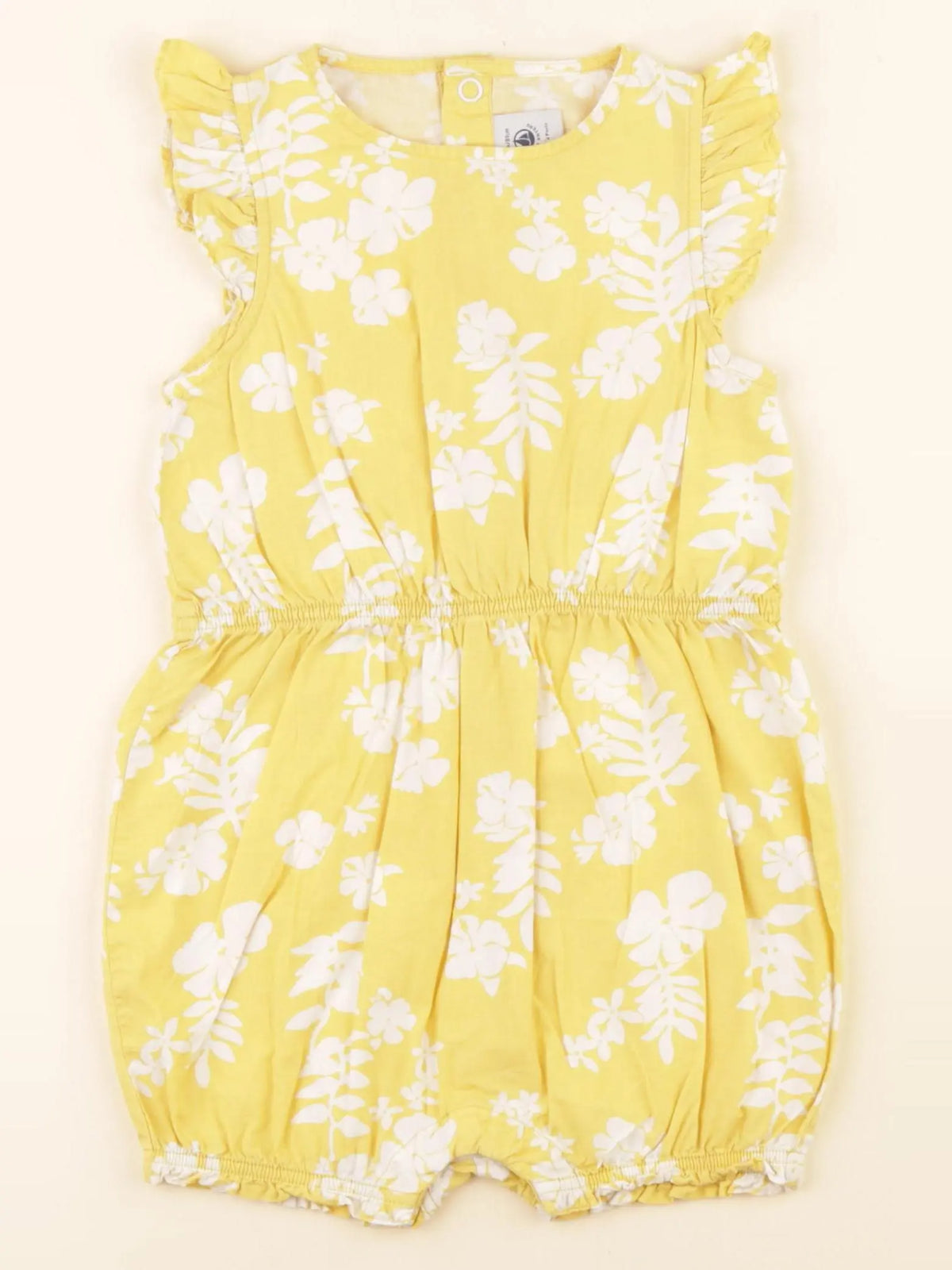 Petit Bateau - combinaison jaune - 18 mois