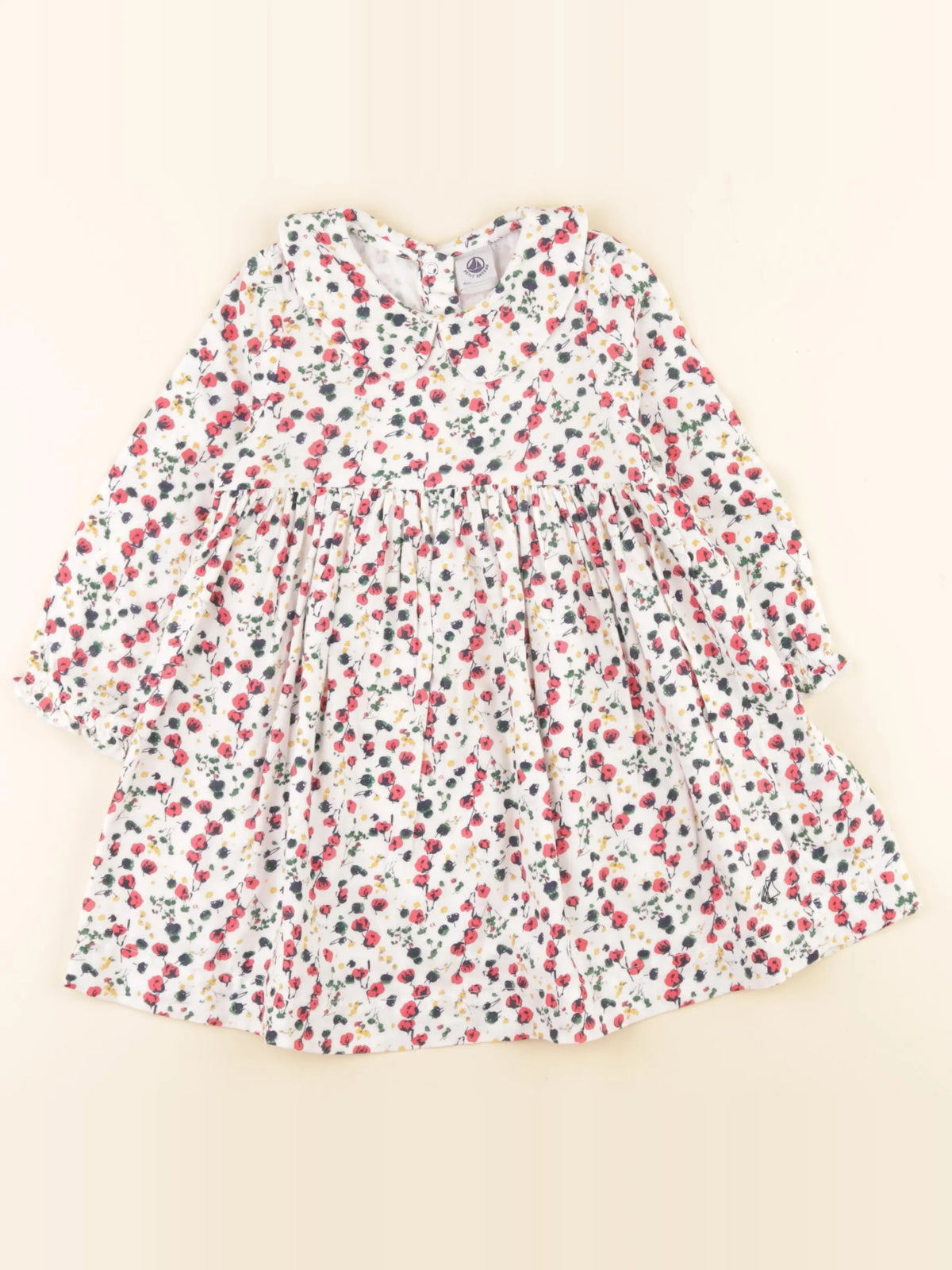 Petit Bateau - robe multicolore - 24 mois