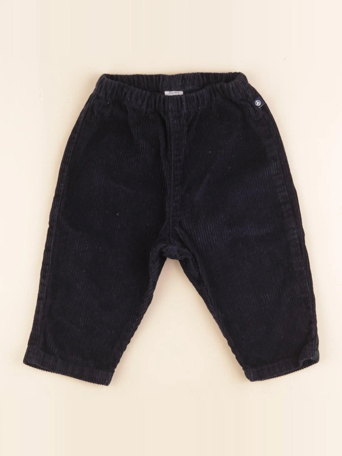 Petit Bateau - pantalon bleu - 12 mois