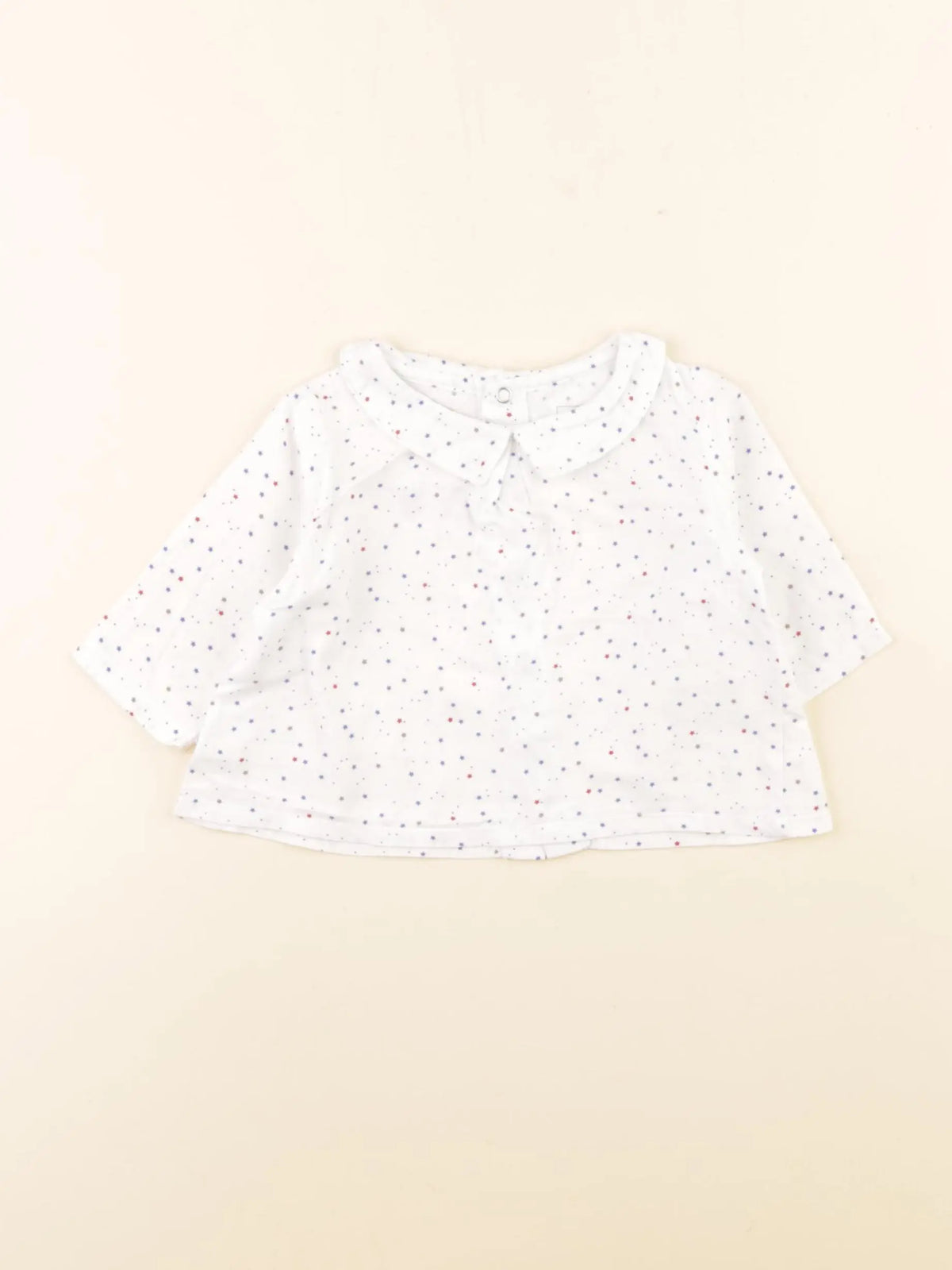 Petit Bateau - blouse blanc, multicolore - 3 mois