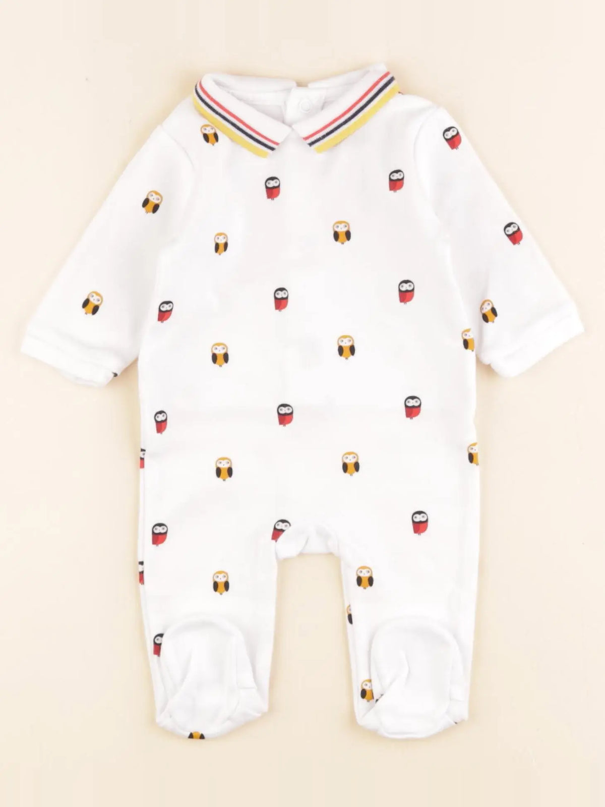 Jacadi - pyjama coton blanc - 1 mois