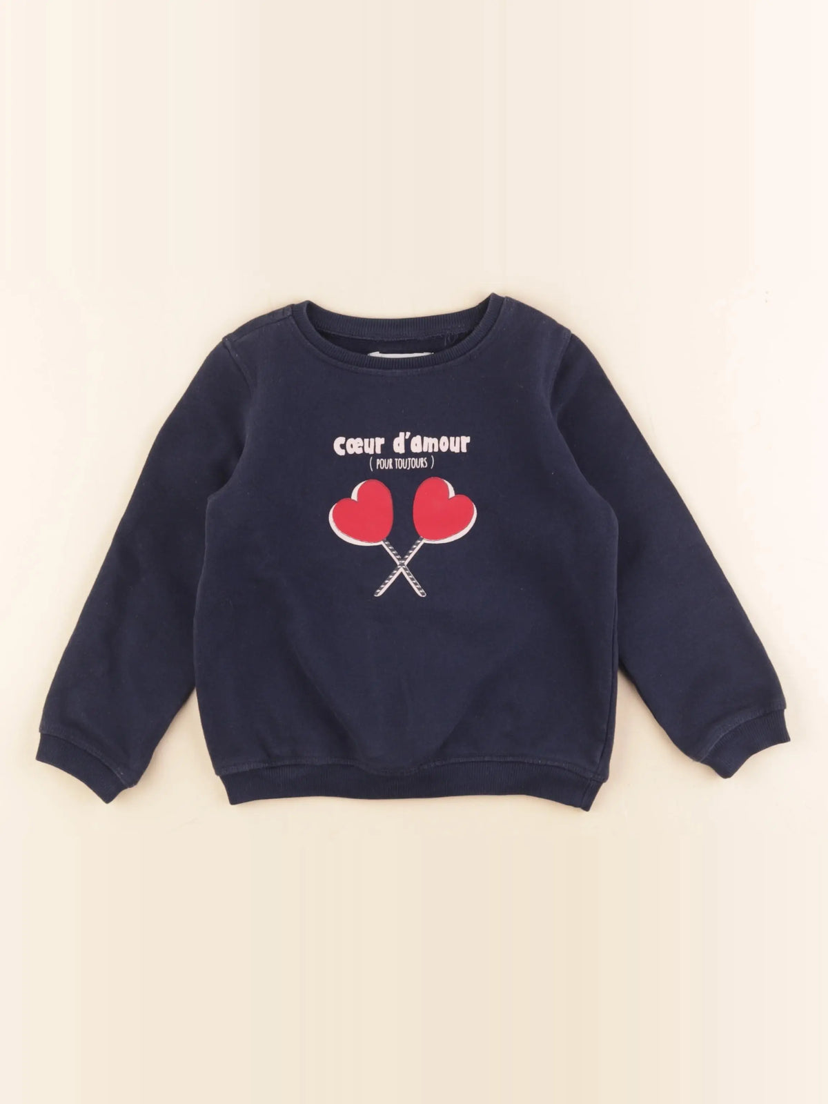 Vertbaudet - sweat bleu - 4 ans