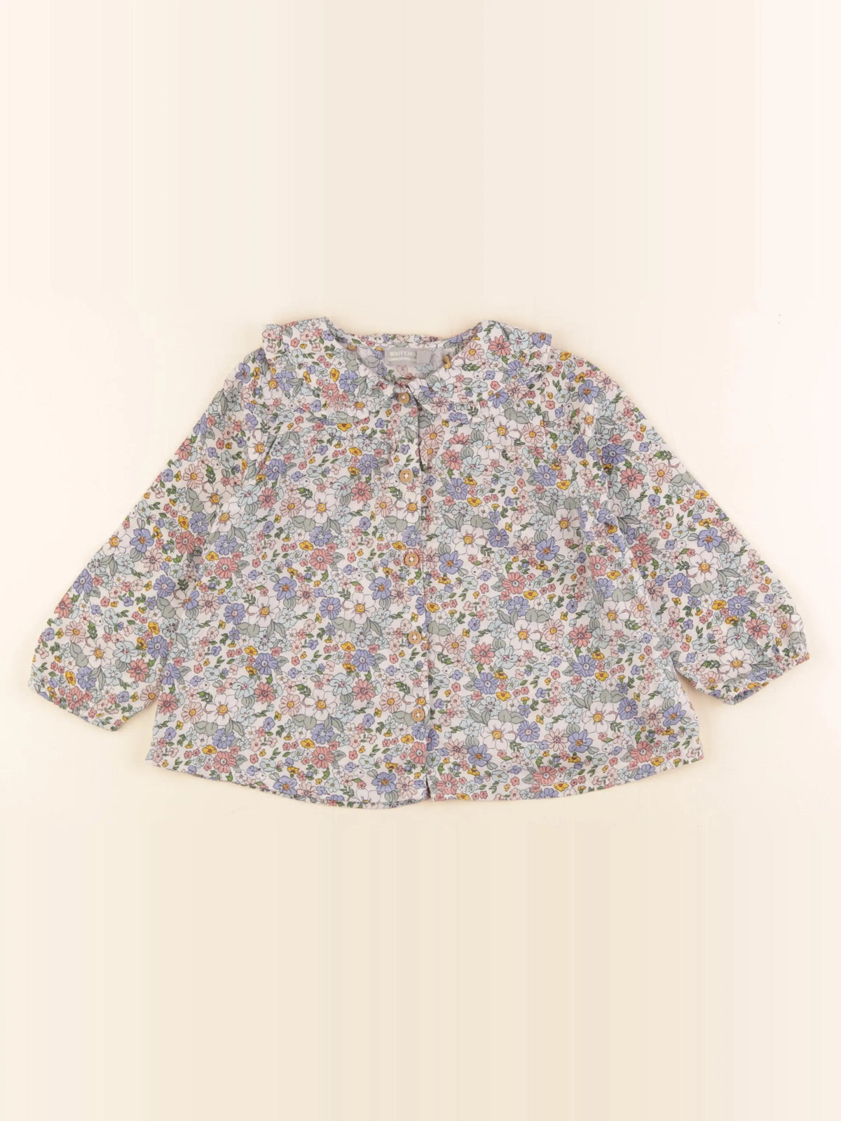 Boutchou - blouse multicolore - 24 mois