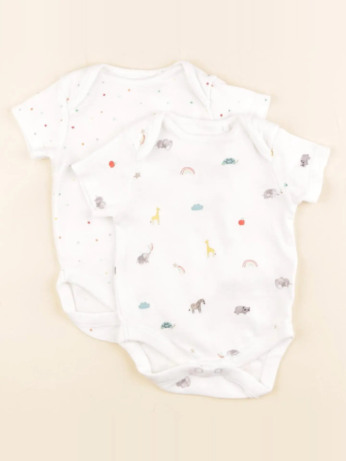 Next - lot de 2 bodies en coton blanc - 1 mois